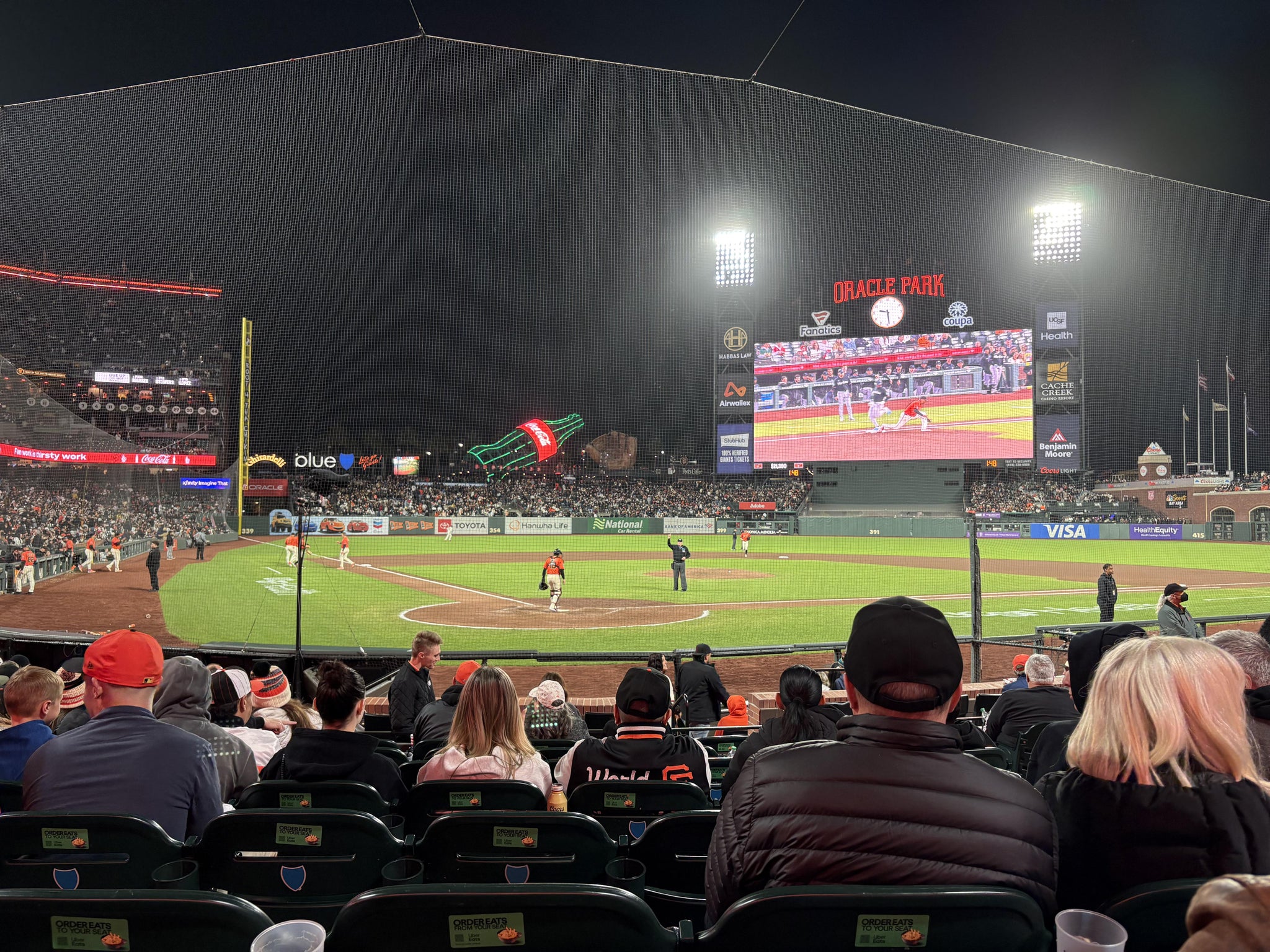 Real Fan View taken from Field Club 113 at Oracle Park by Jordan T