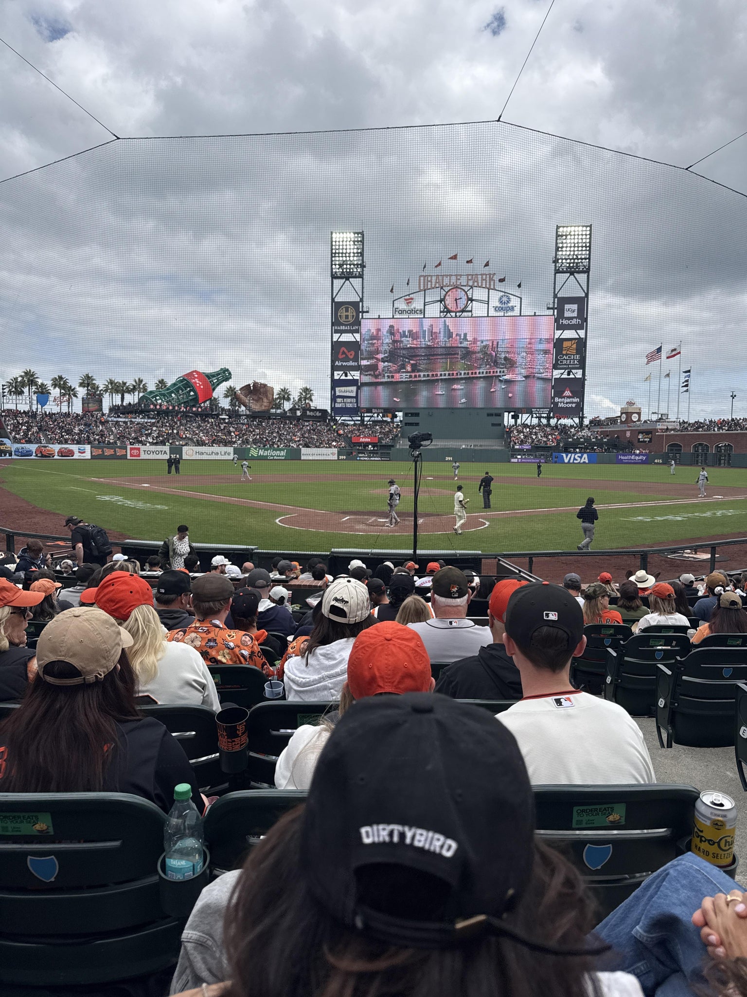 Real Fan View taken from Field Club 115 at Oracle Park by Christine P