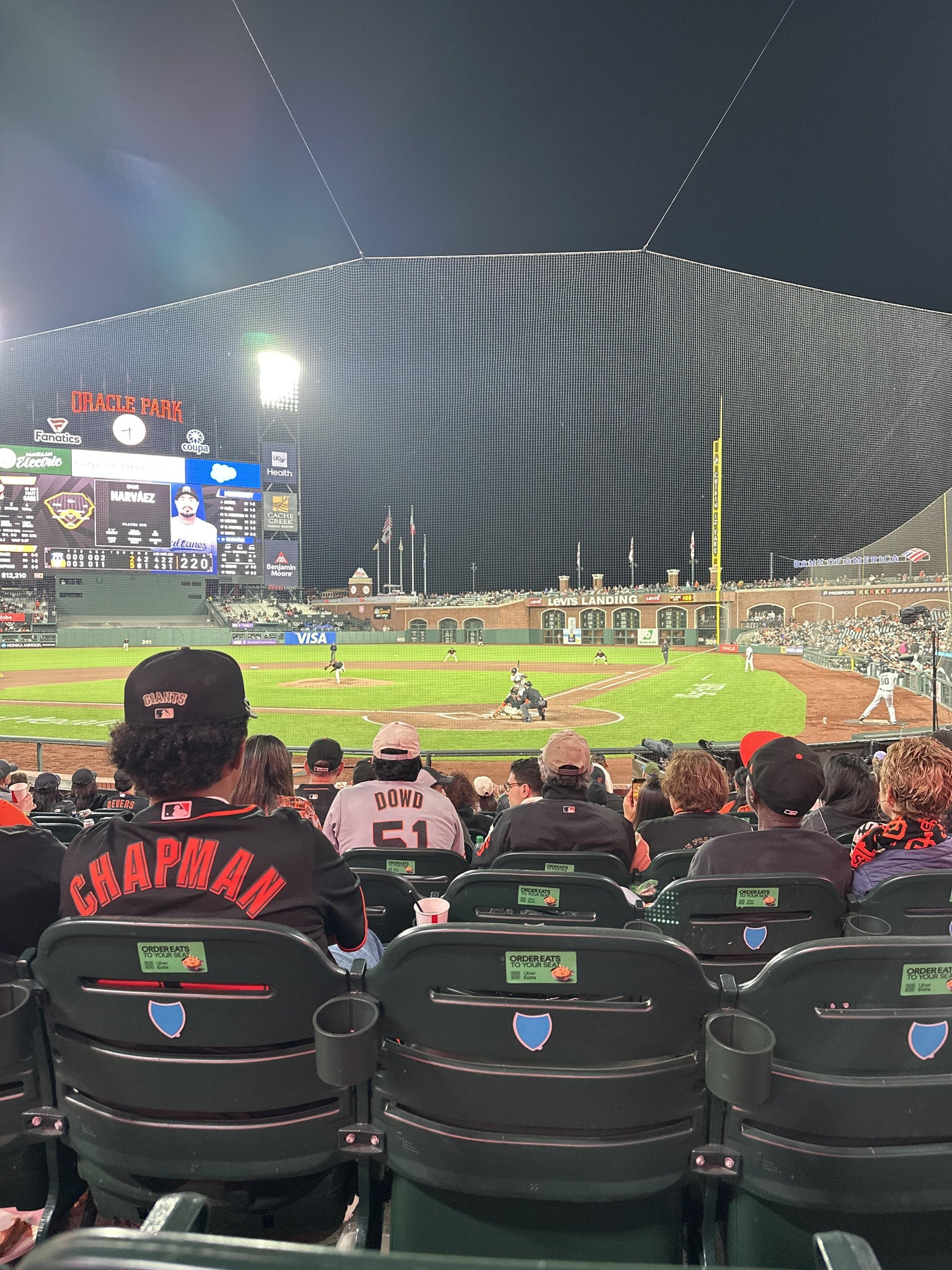 Real Fan View taken from Field Club 117 at Oracle Park by Chris N