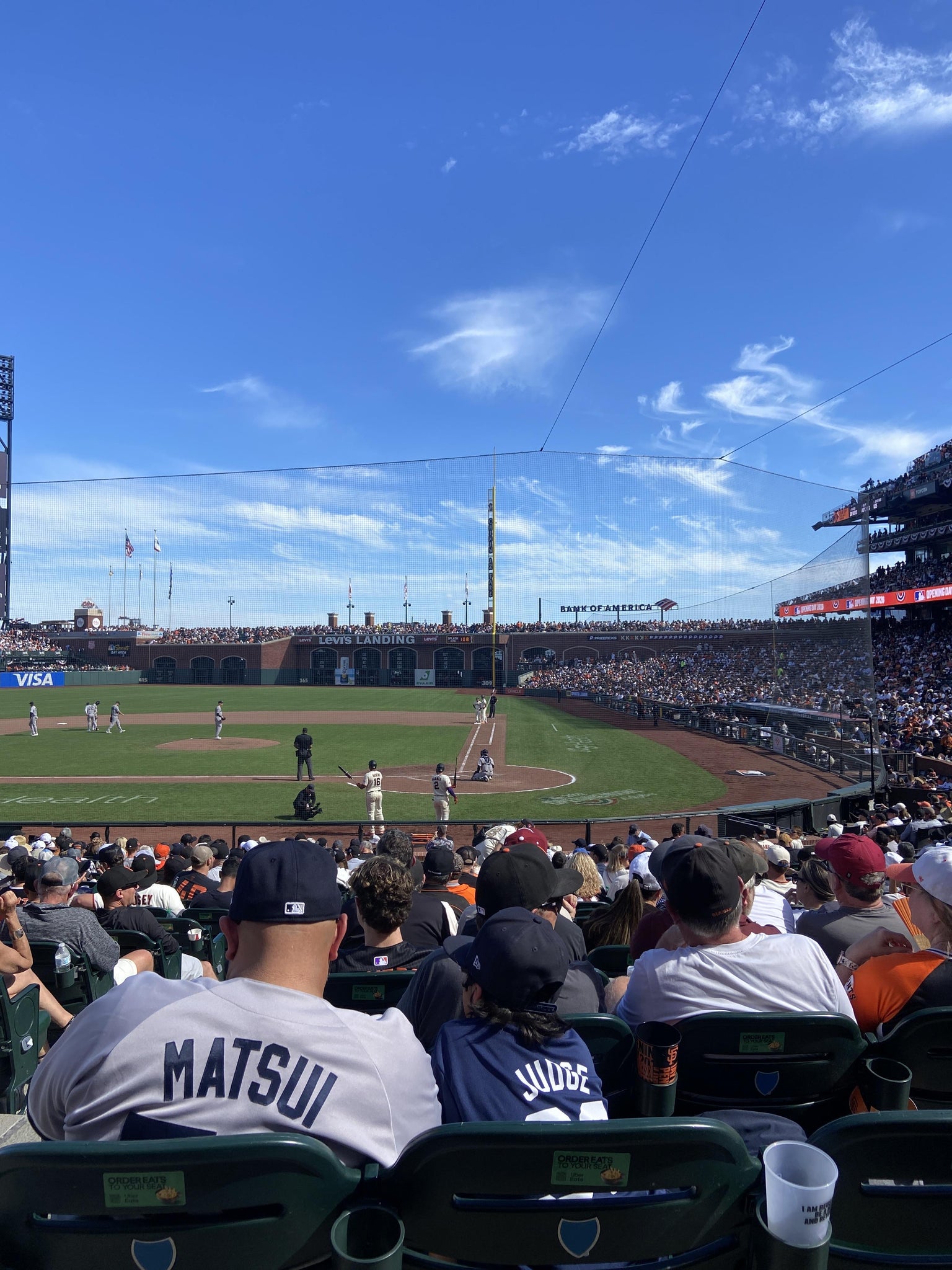 Real Fan View taken from Field Club 119 at Oracle Park by Virginia N