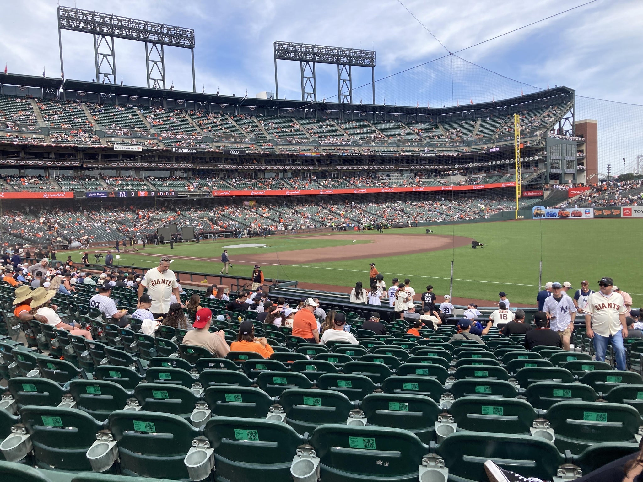 Real Fan View taken from Lower Box 102 at Oracle Park by Jack B