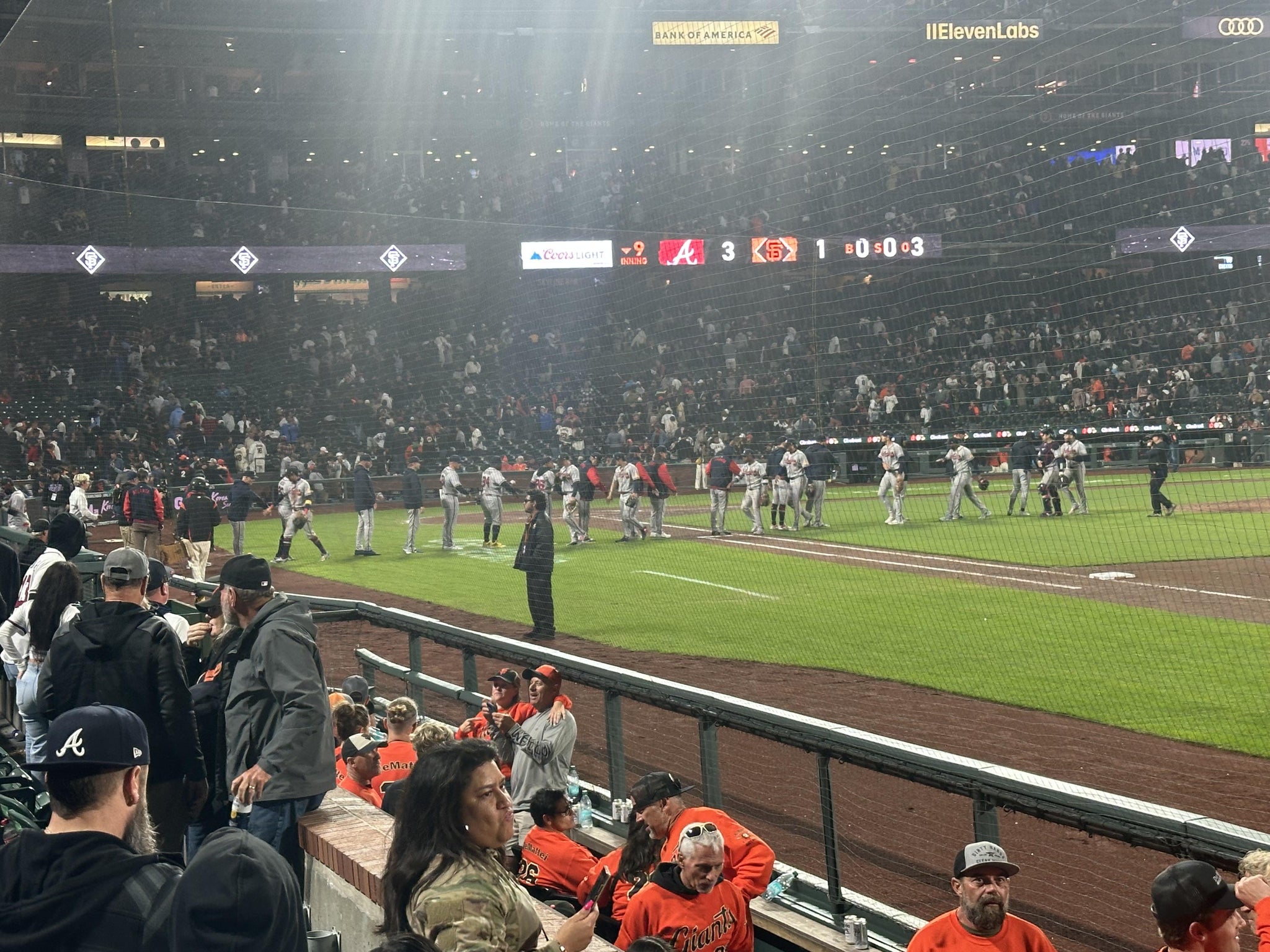 Real Fan View taken from Lower Box 104 at Oracle Park by Starla B