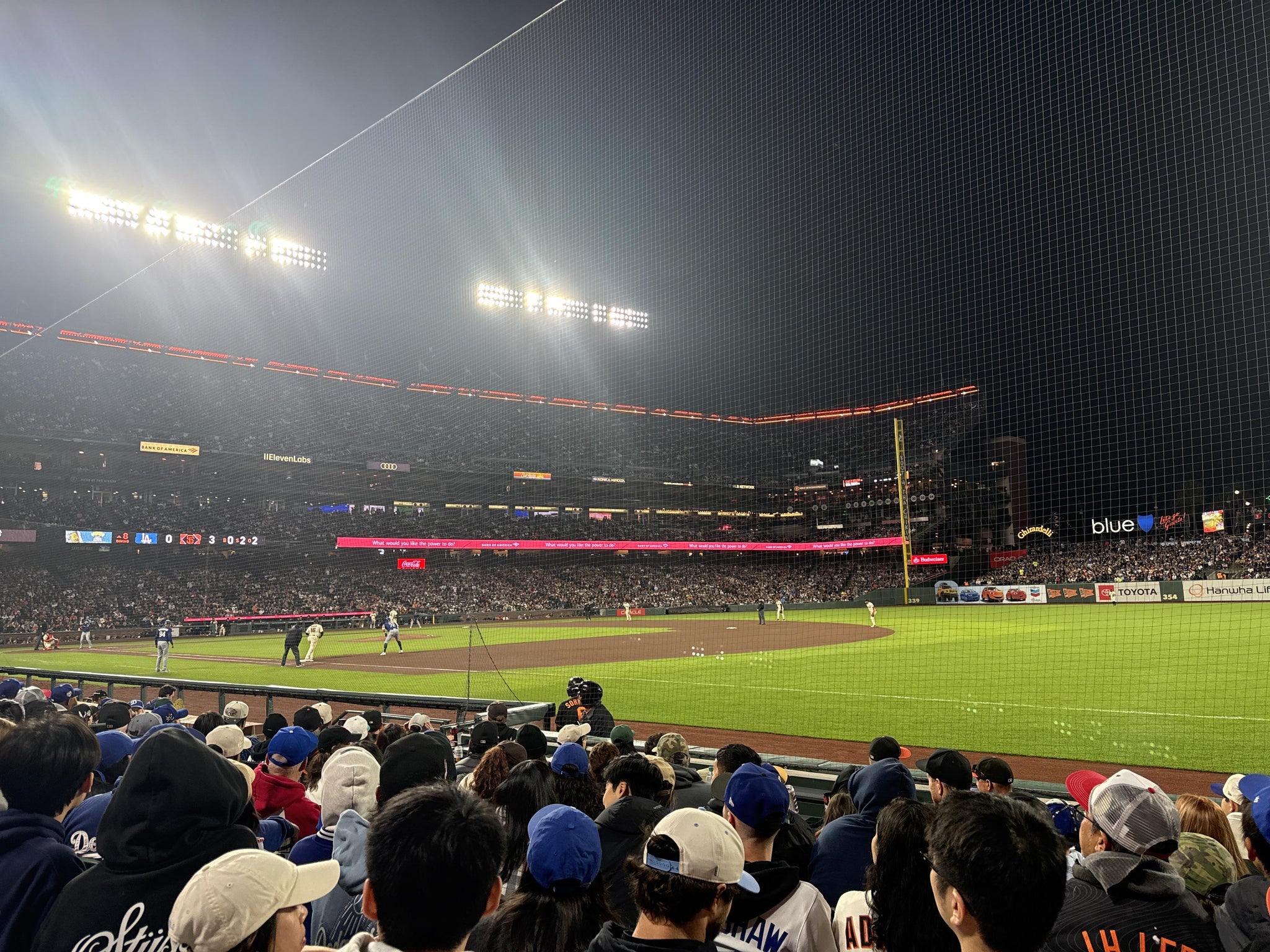 Real Fan View taken from Lower Box 104 at Oracle Park by Kade H
