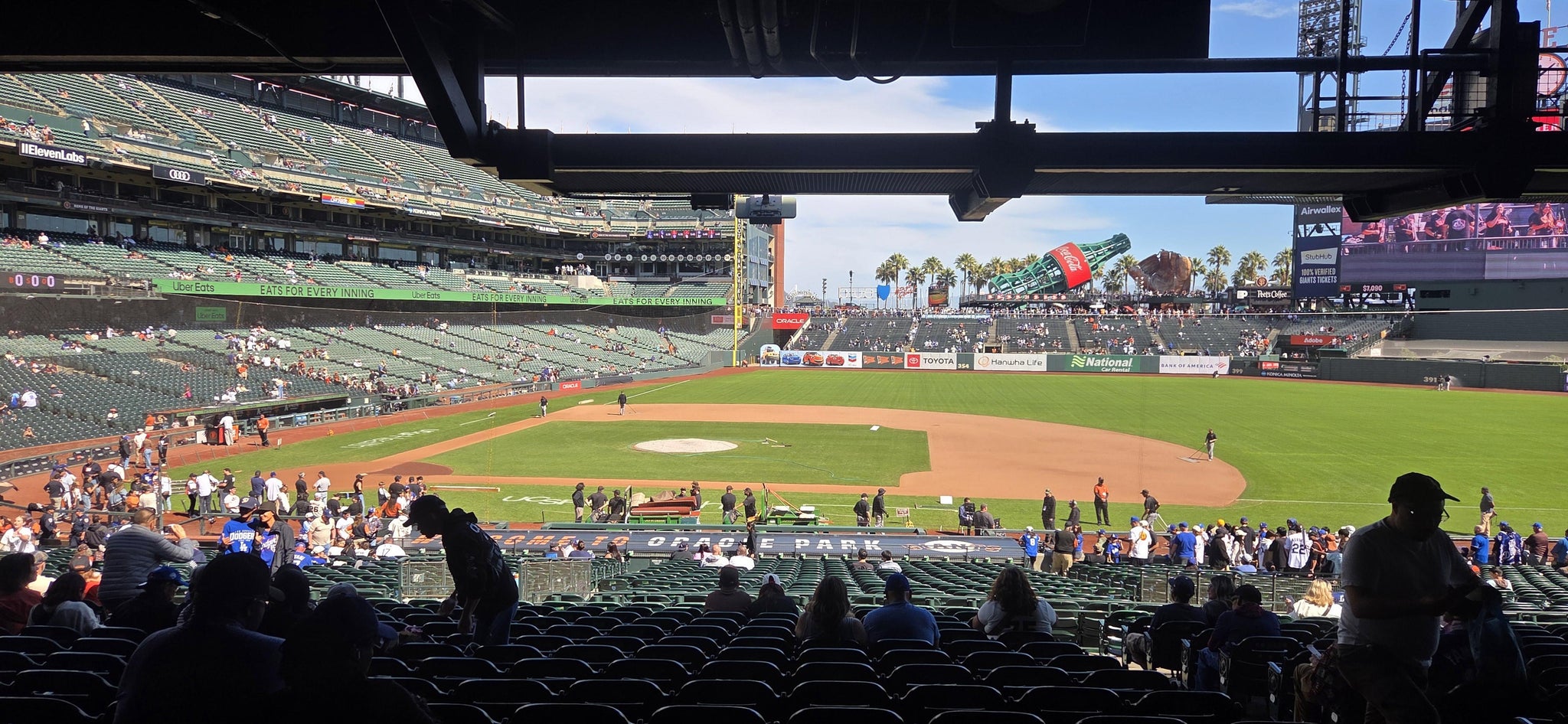 Real Fan View taken from Lower Box 108 at Oracle Park by Richard R