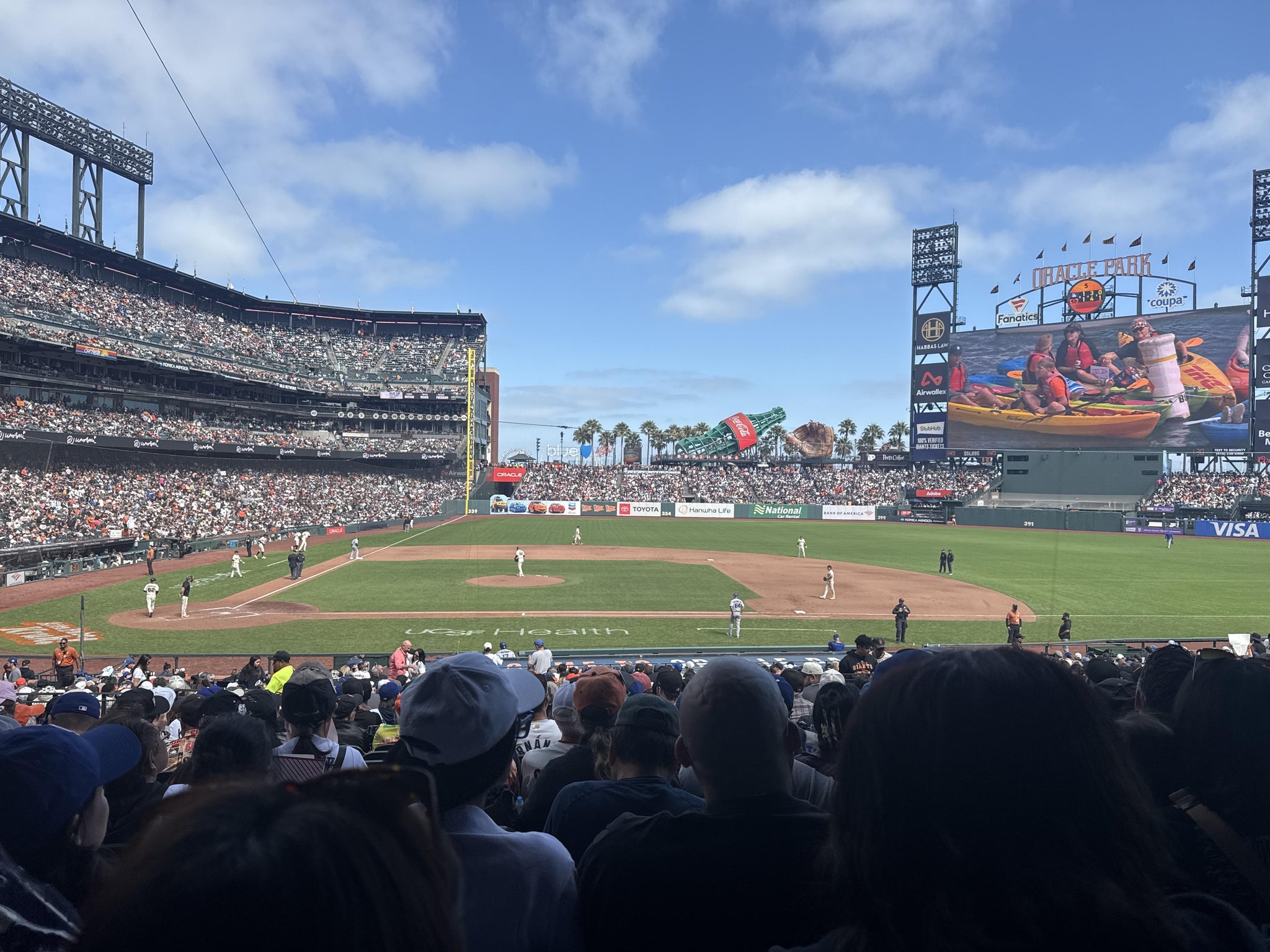 Real Fan View taken from Lower Box 109 at Oracle Park by Robert F
