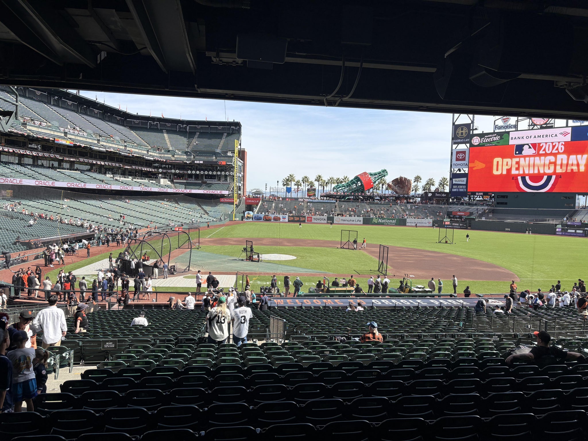 Real Fan View taken from Lower Box 109 at Oracle Park by Michael T