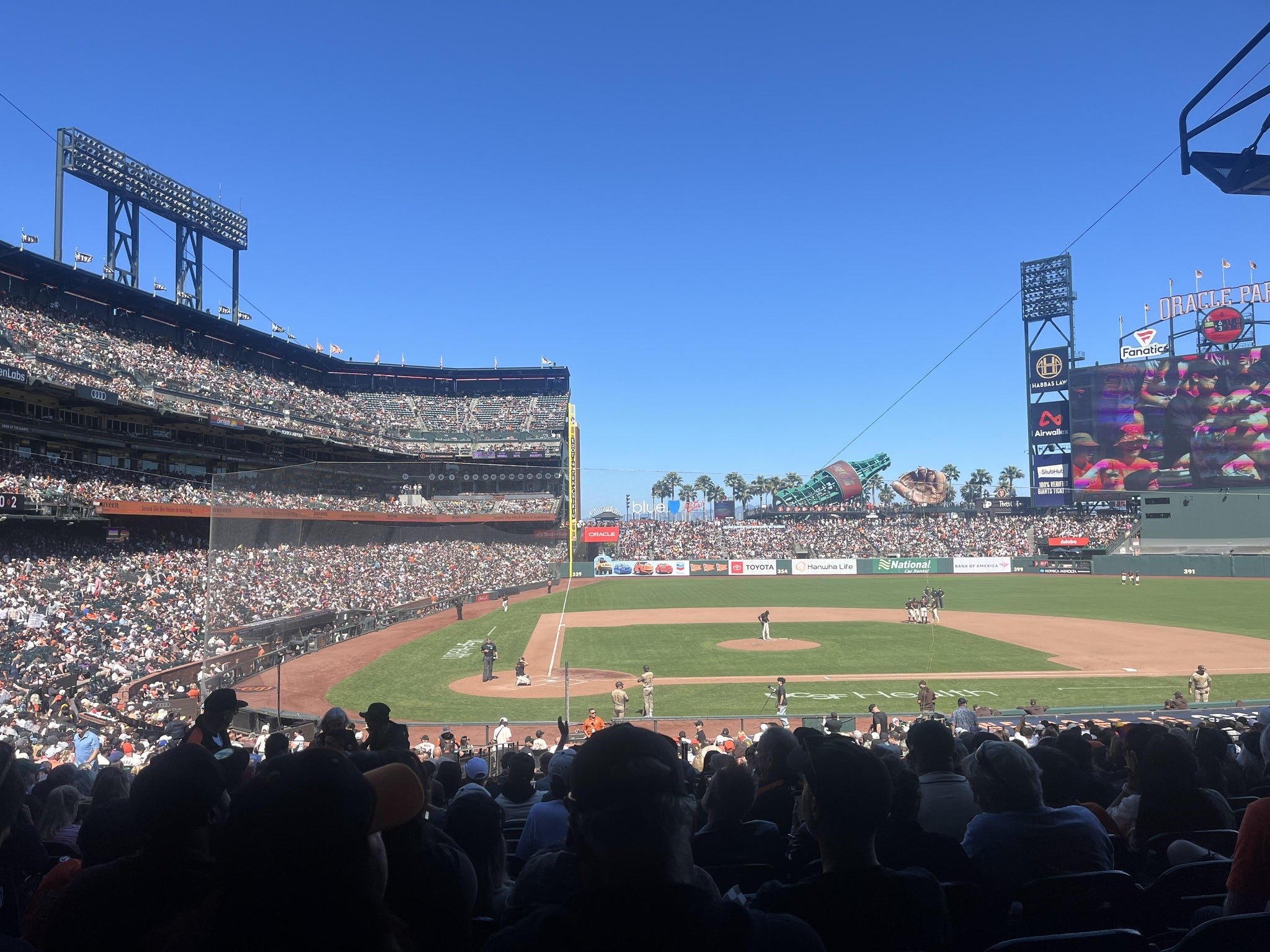 Real Fan View taken from Lower Box 110 at Oracle Park by Yvette S