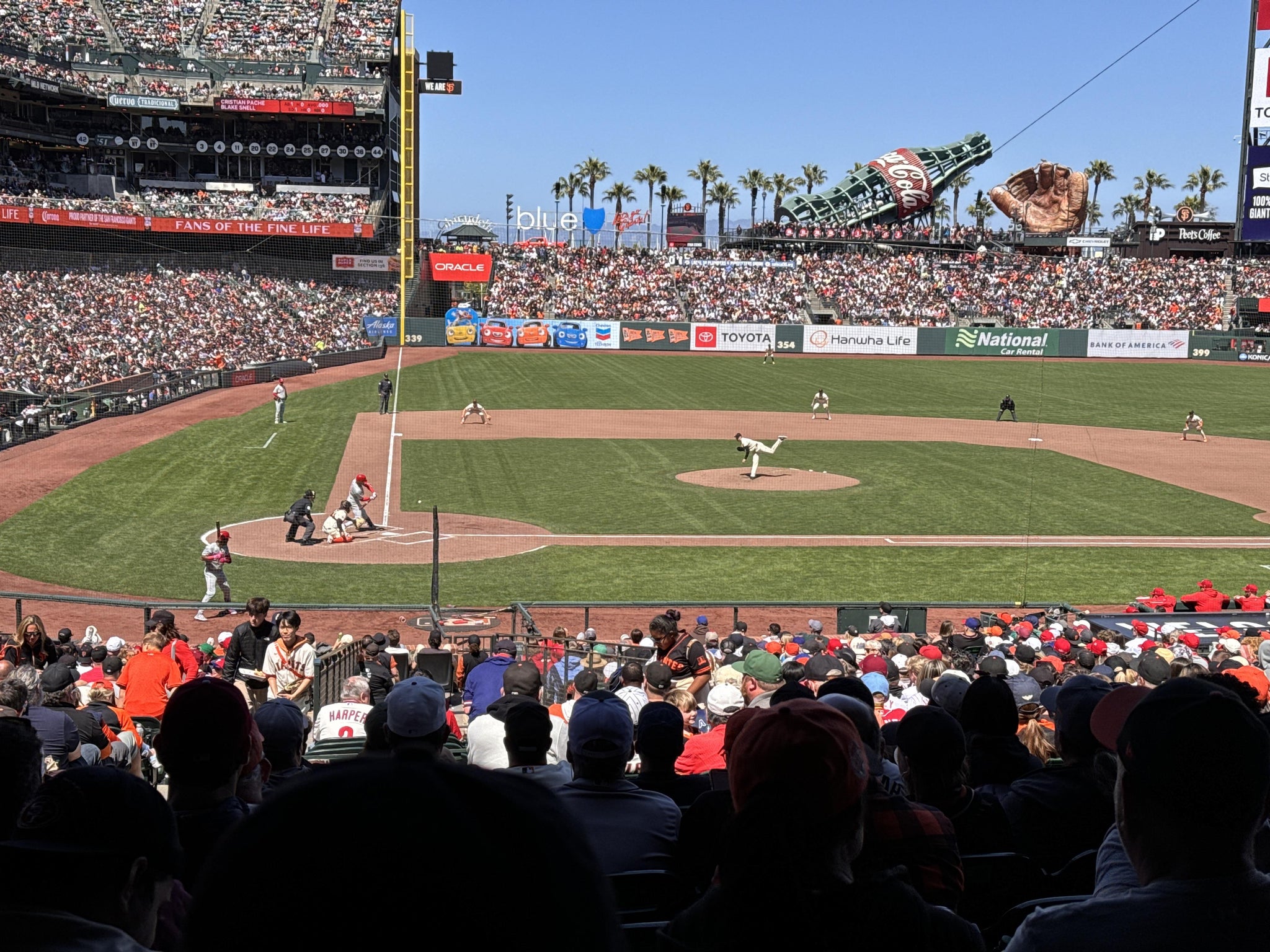 Real Fan View taken from Lower Box 110 at Oracle Park by Andrew B