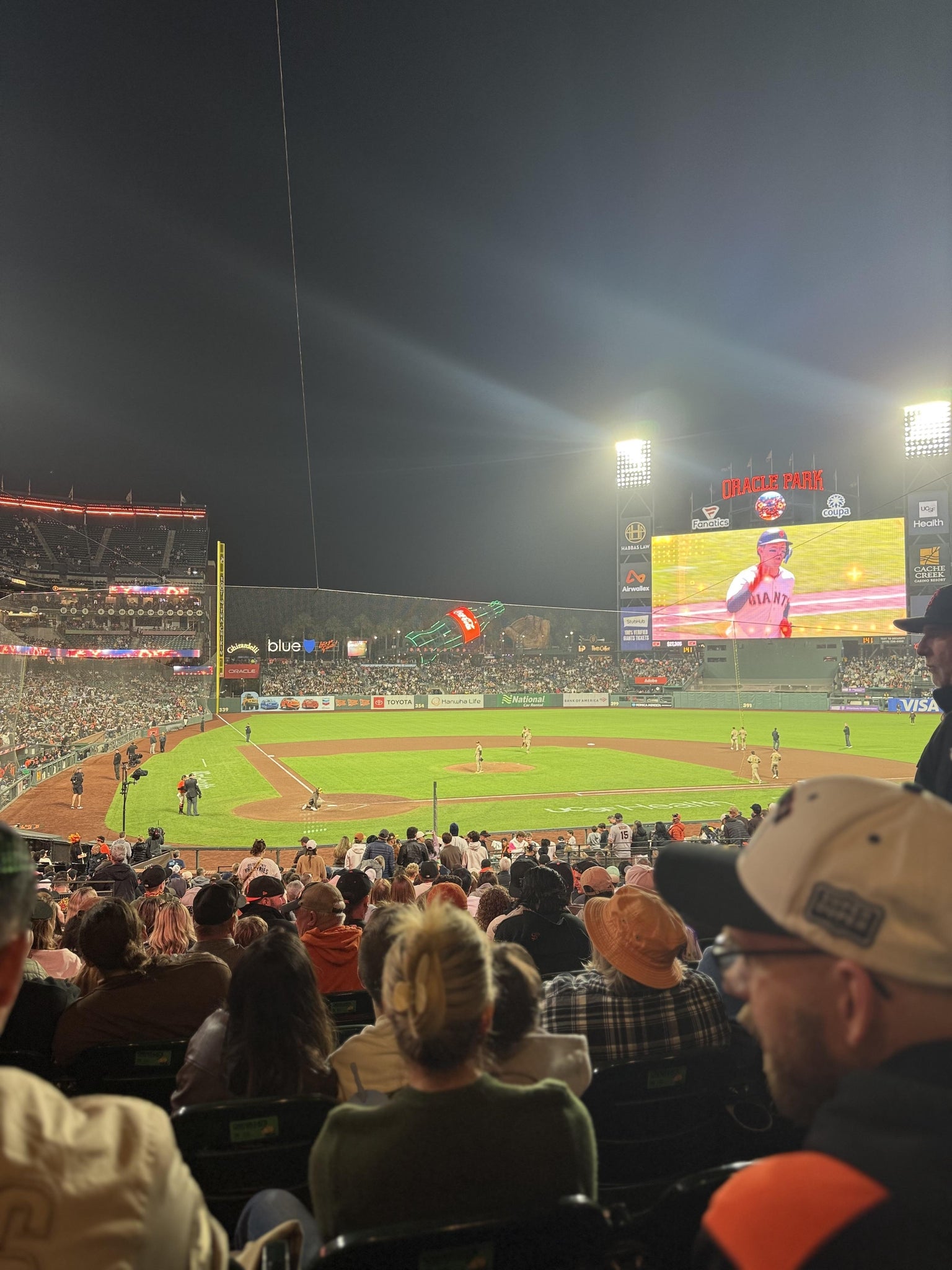 Real Fan View taken from Lower Box 112 at Oracle Park by Jonathan V