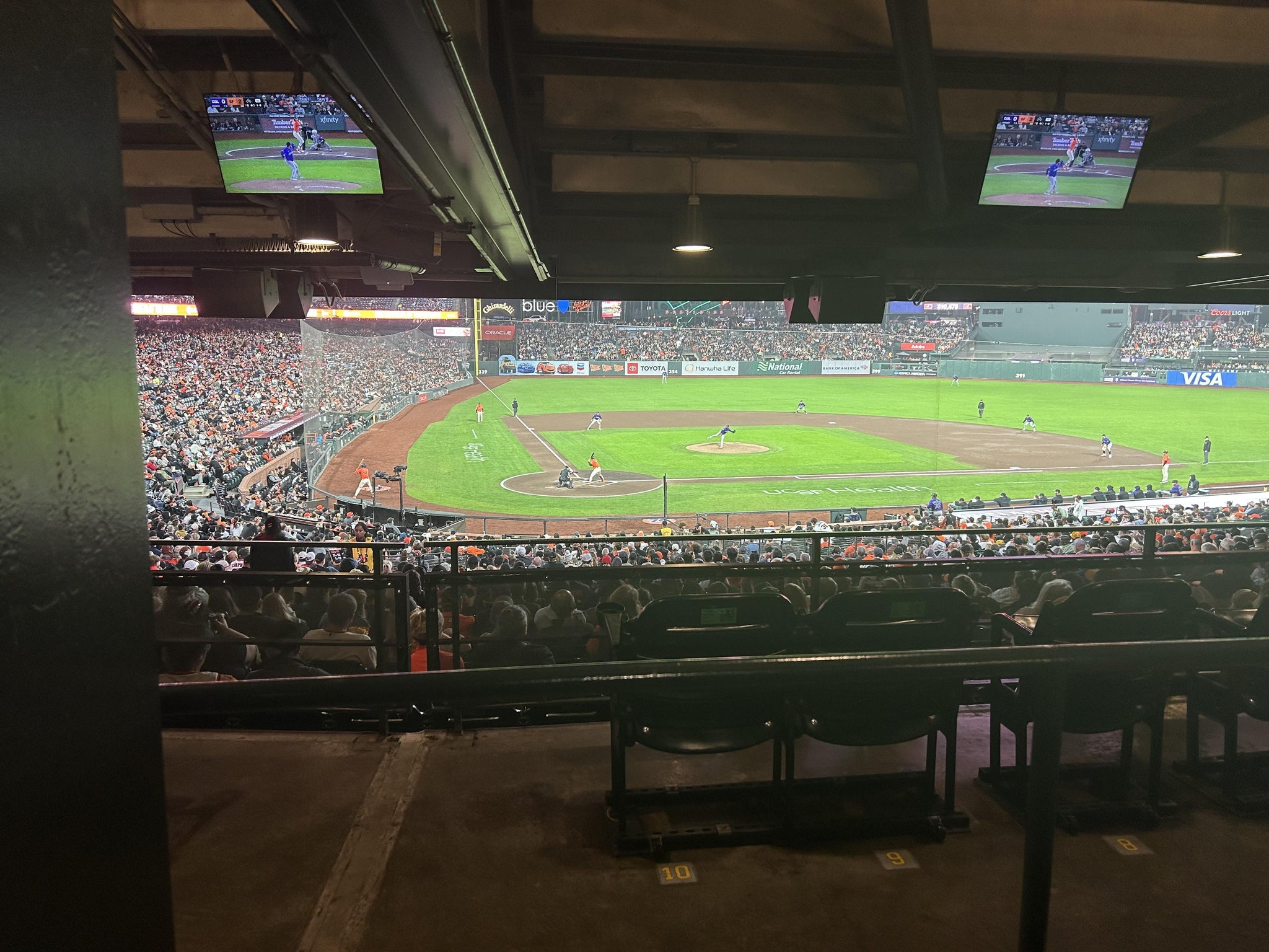 Real Fan View taken from Lower Box 112 at Oracle Park by Luke H