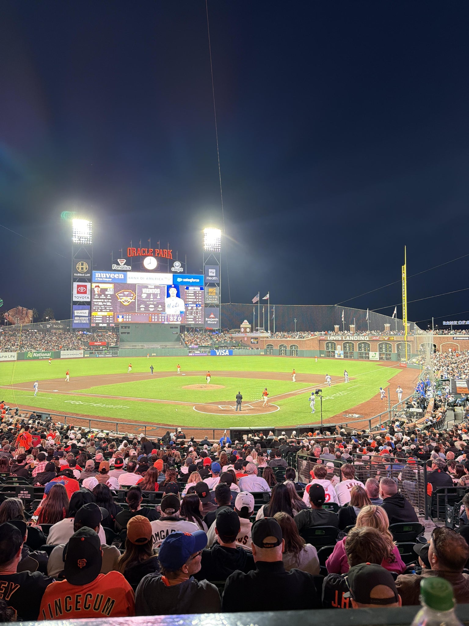 Real Fan View taken from Lower Box 117 at Oracle Park by Gavin J