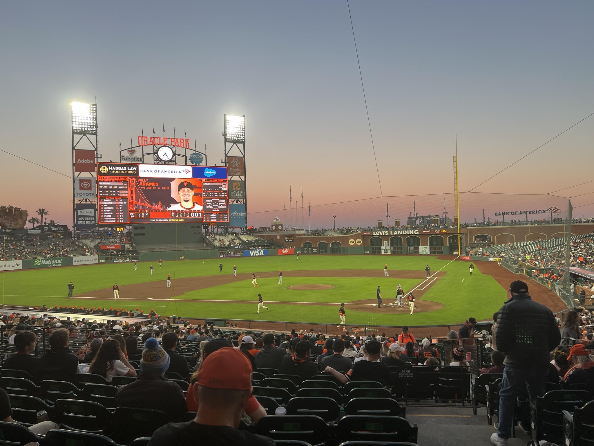 Real Fan View taken from Lower Box 119 at Oracle Park by Justine P
