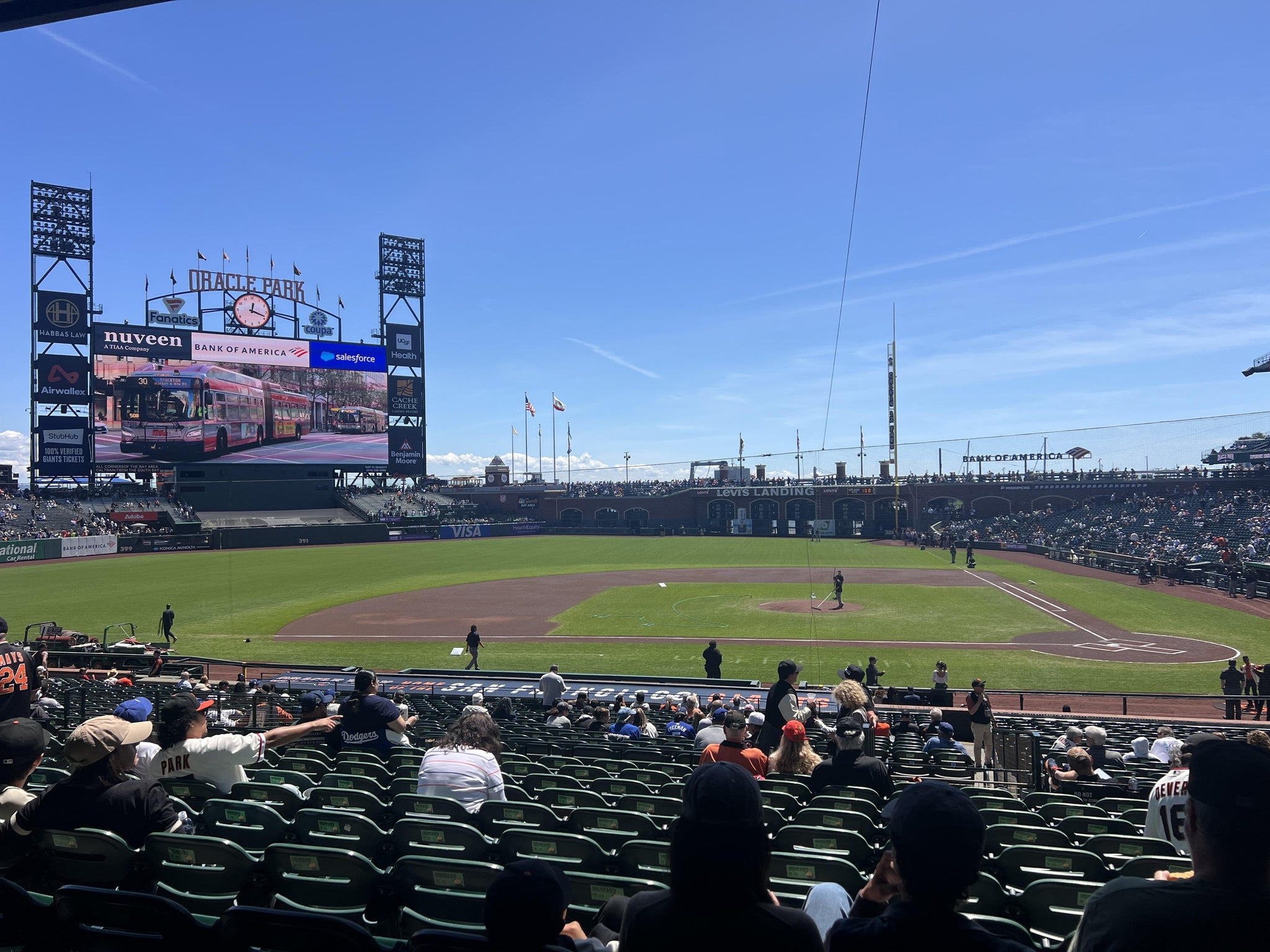 Real Fan View taken from Lower Box 122 at Oracle Park by Eric G