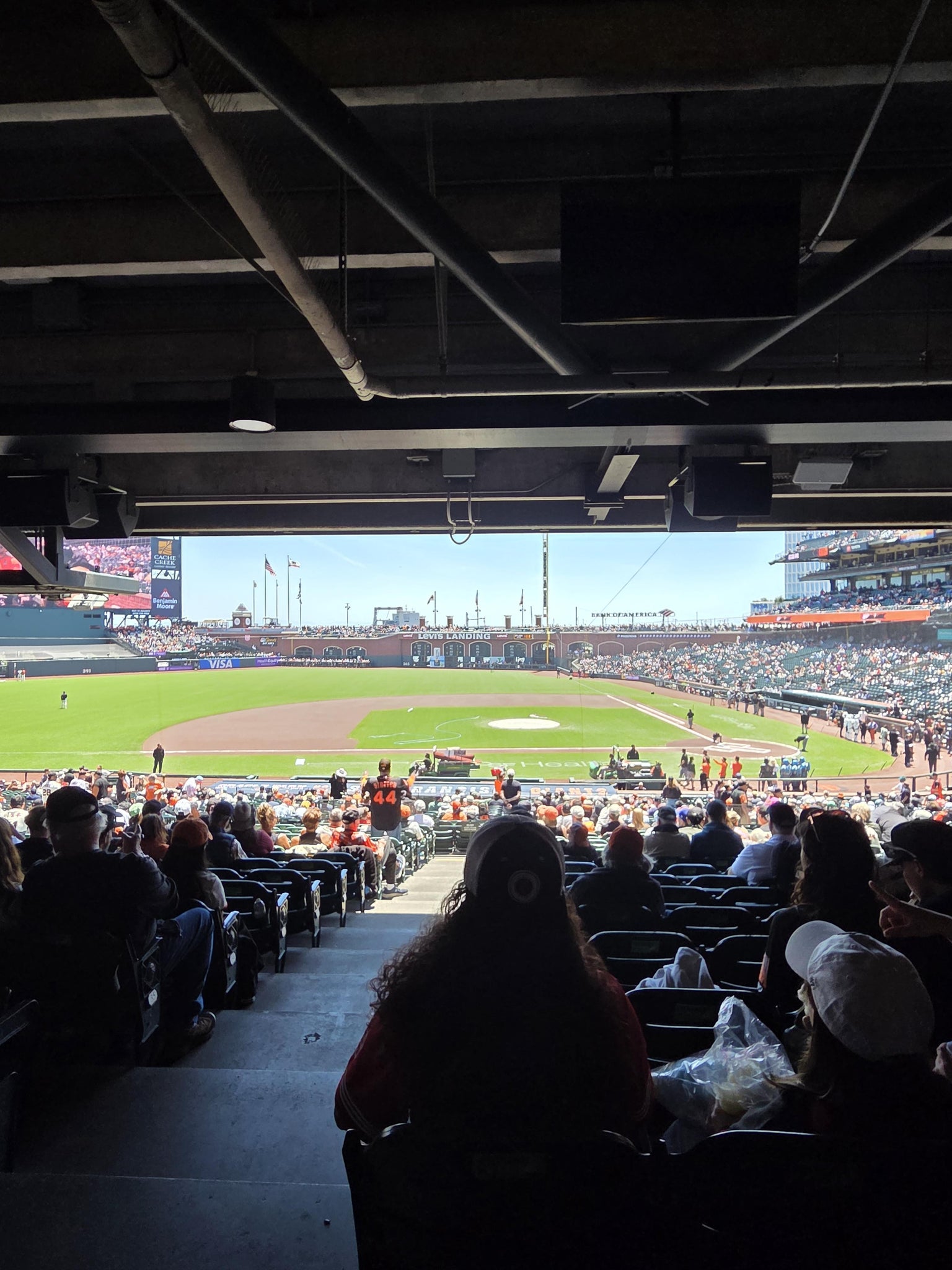 Real Fan View taken from Lower Box 122 at Oracle Park by Porfirio H