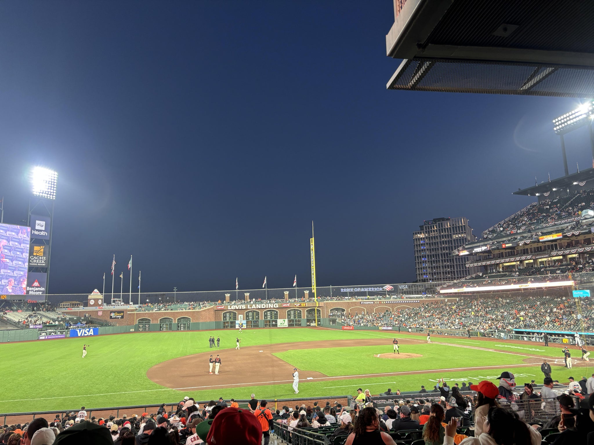 Real Fan View taken from Lower Box 125 at Oracle Park by Matthew L