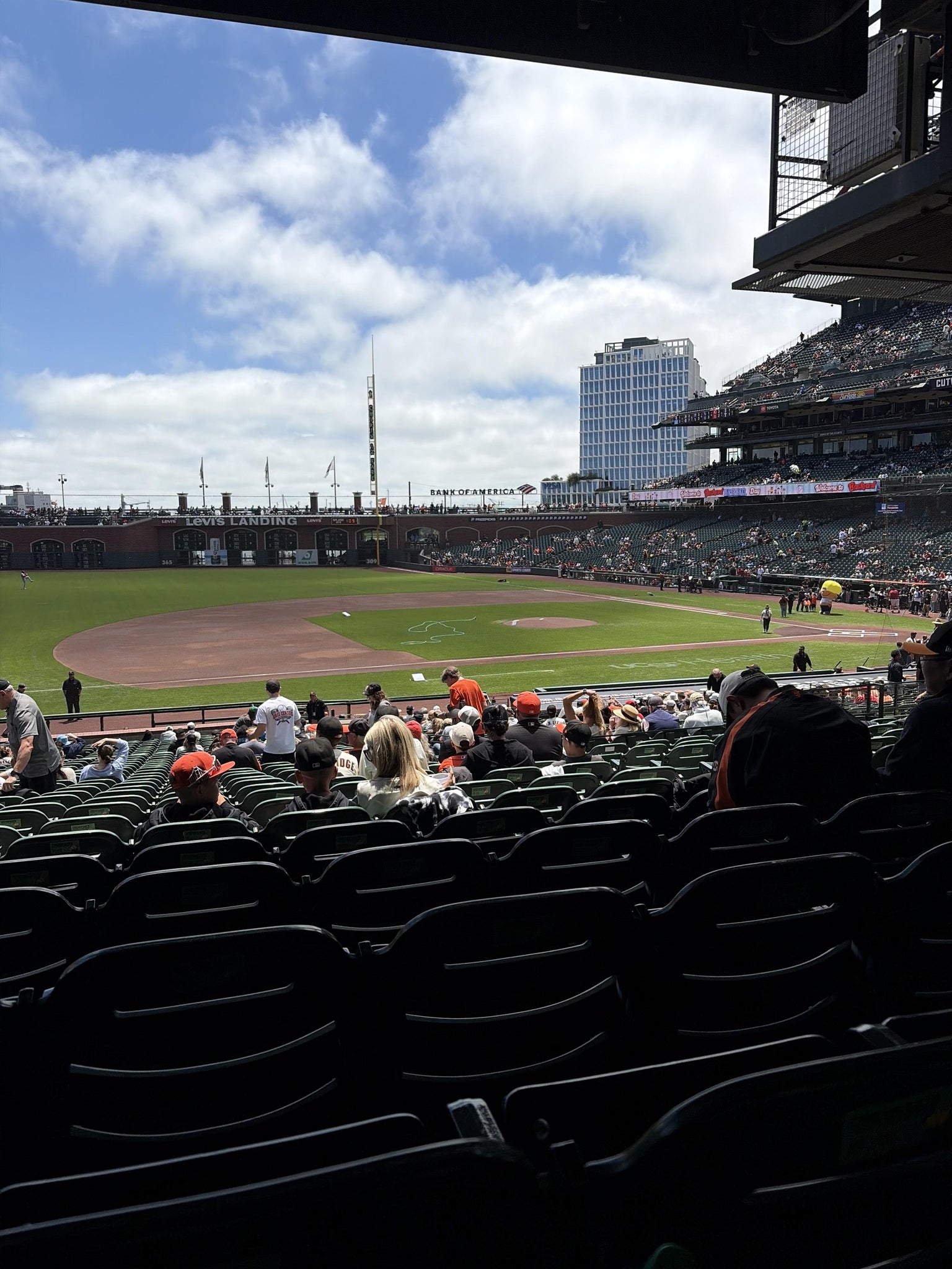 Real Fan View taken from Lower Box 125 at Oracle Park by Hailey B