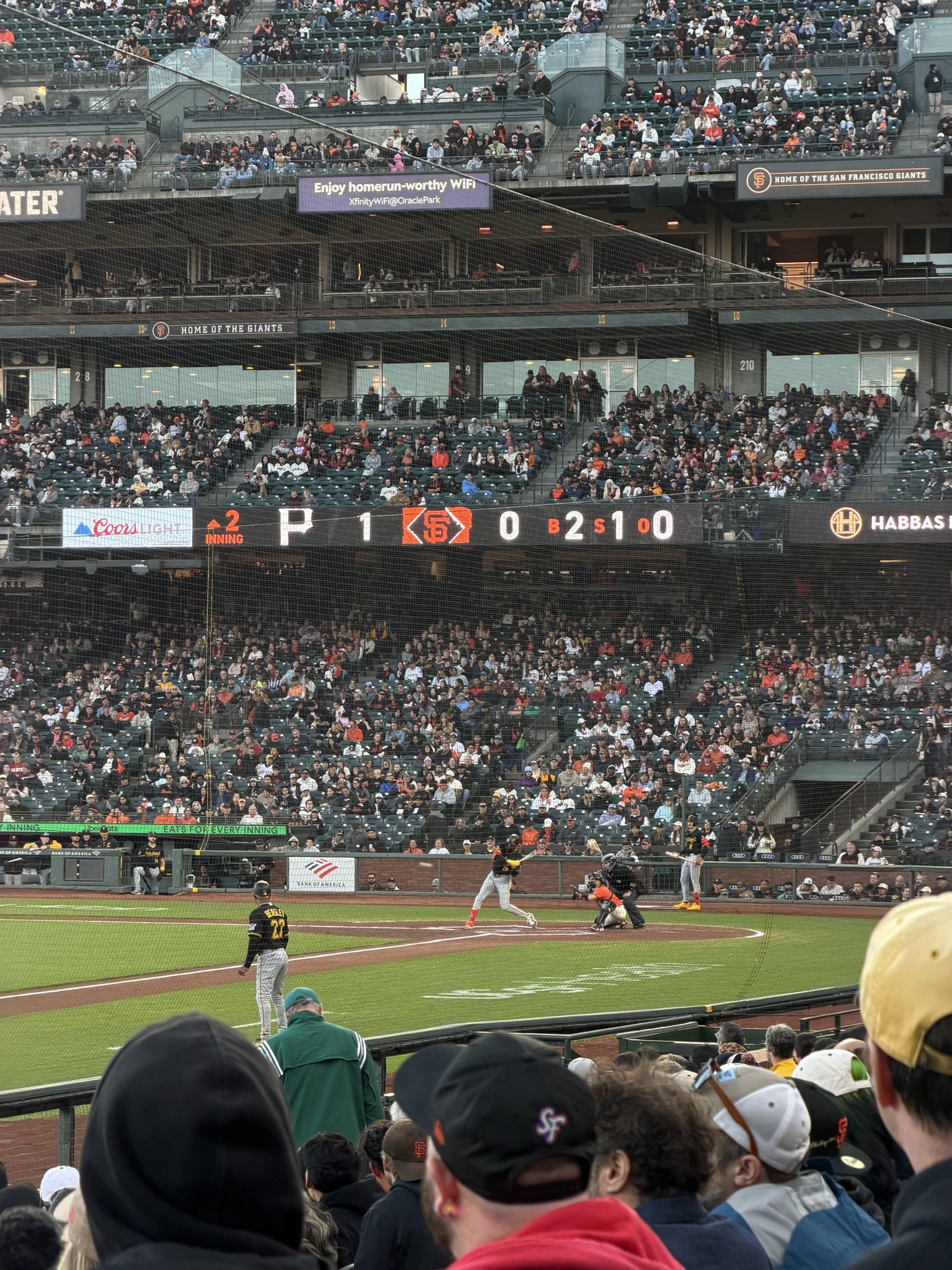 Real Fan View taken from Lower Box 127 at Oracle Park by Jeremy P