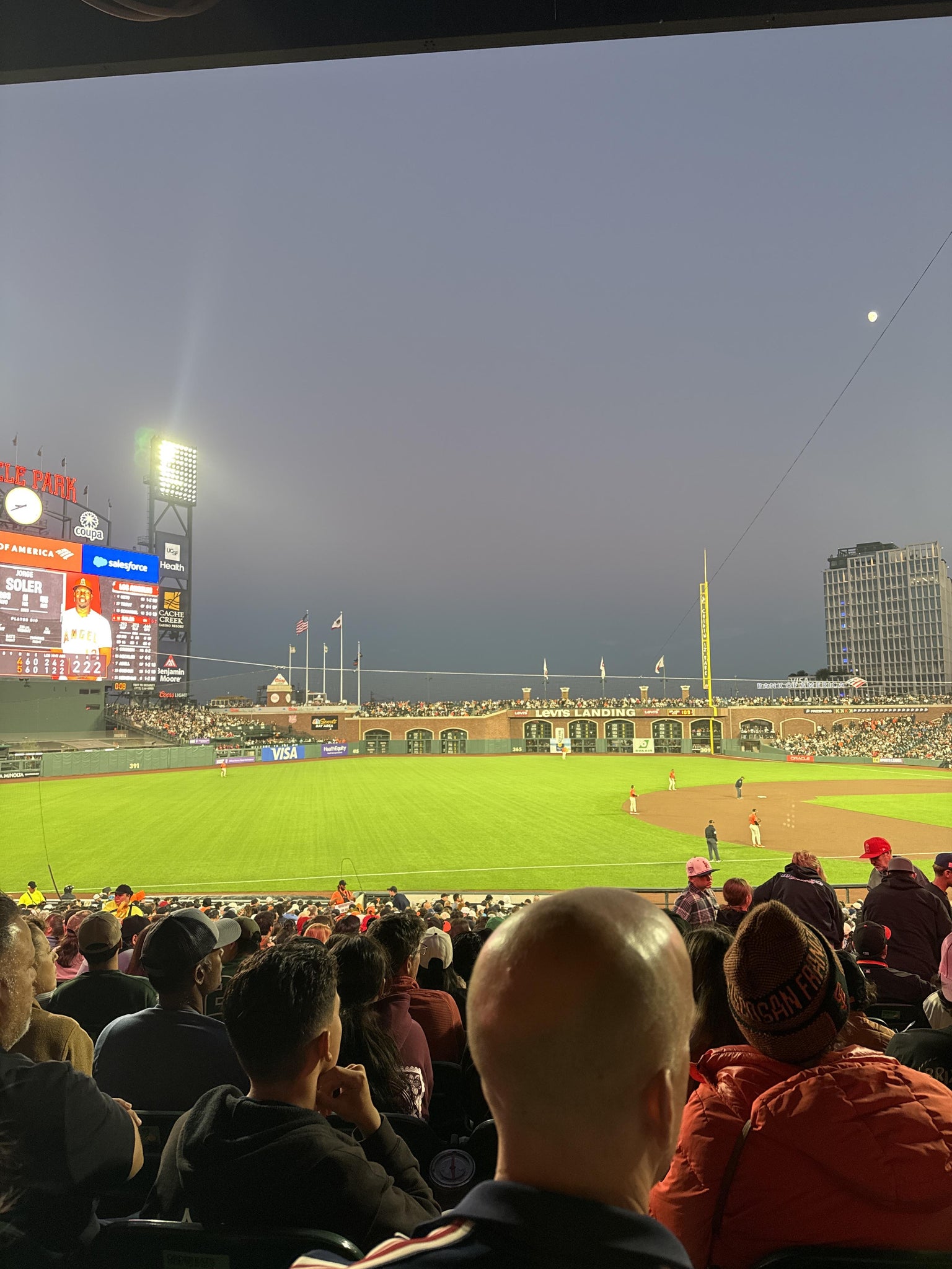 Real Fan View taken from Lower Box 127 at Oracle Park by Ariana R