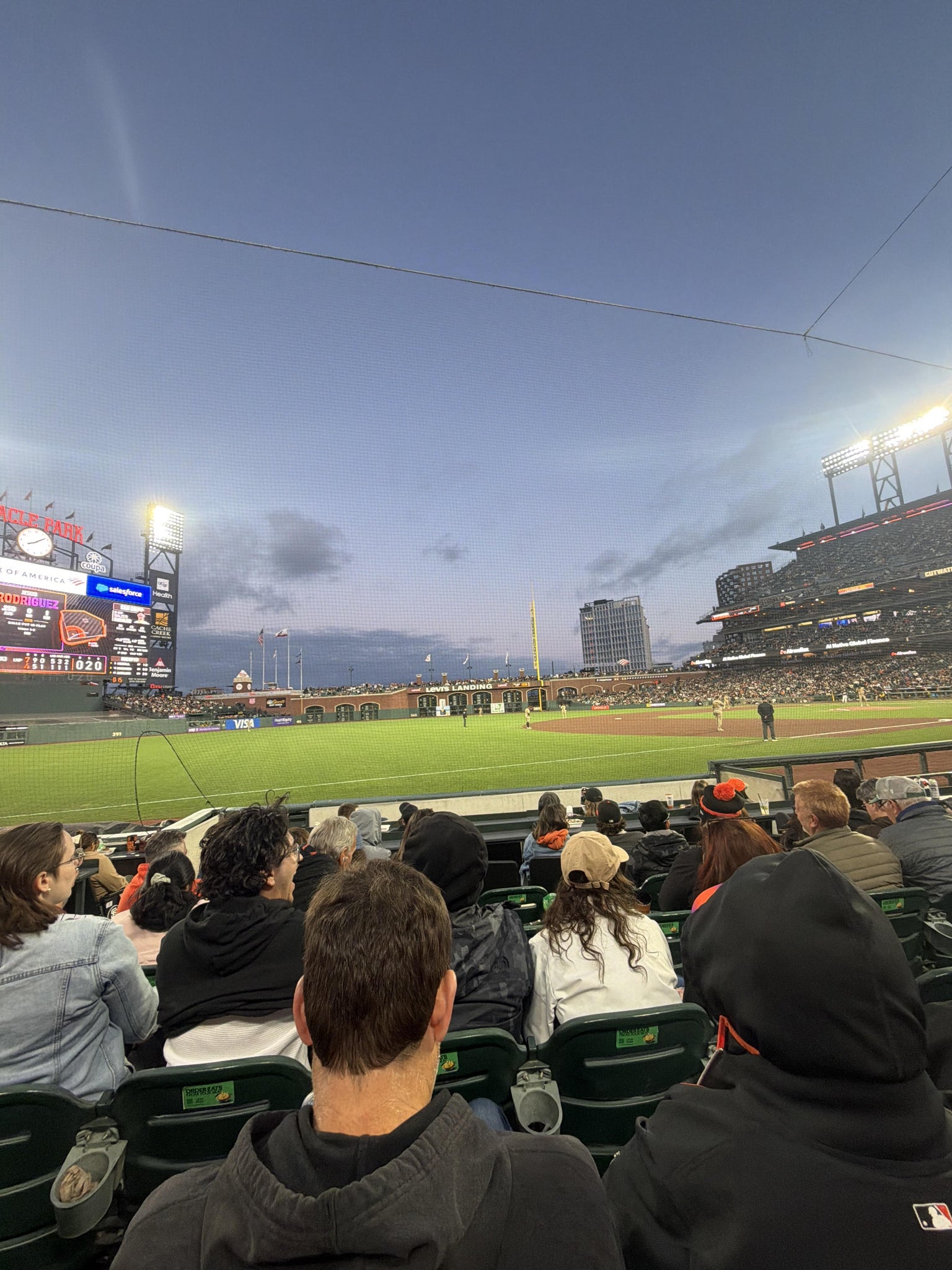 Real Fan View taken from Lower Box 127 at Oracle Park by Anonymous User