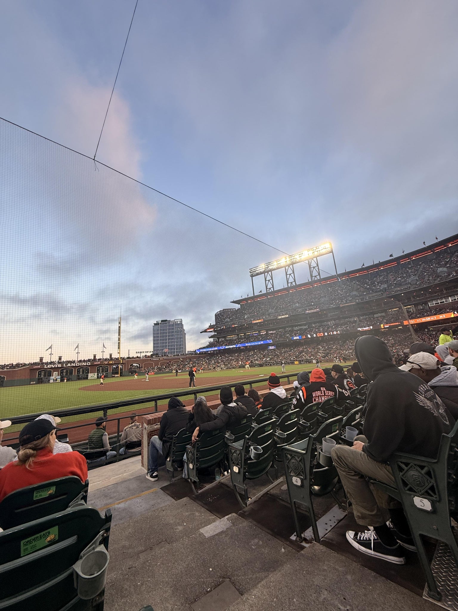 Real Fan View taken from Lower Box 127 at Oracle Park by Elisha C