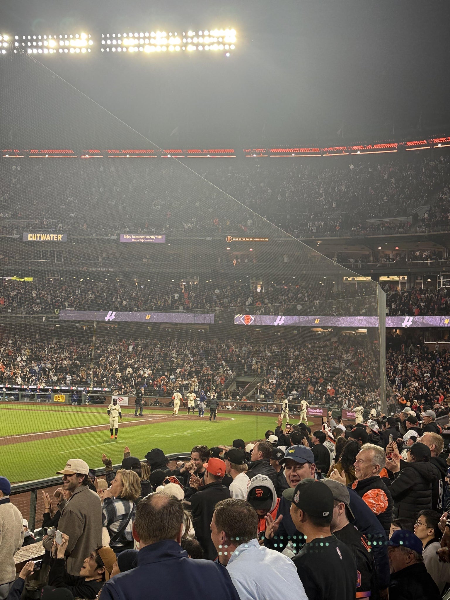 Real Fan View taken from Lower Box 127 at Oracle Park by Chris K