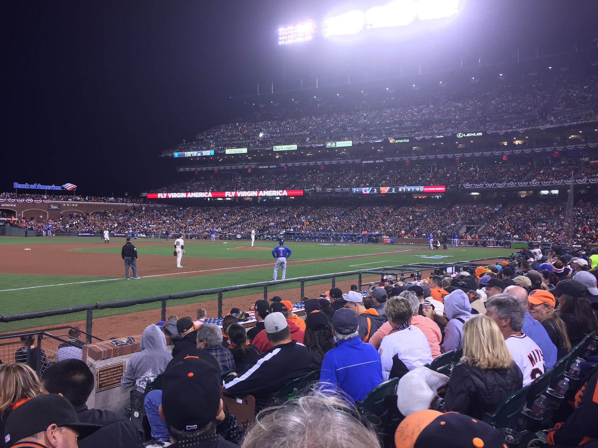 Real Fan View taken from Lower Box 127 at Oracle Park by Jon D