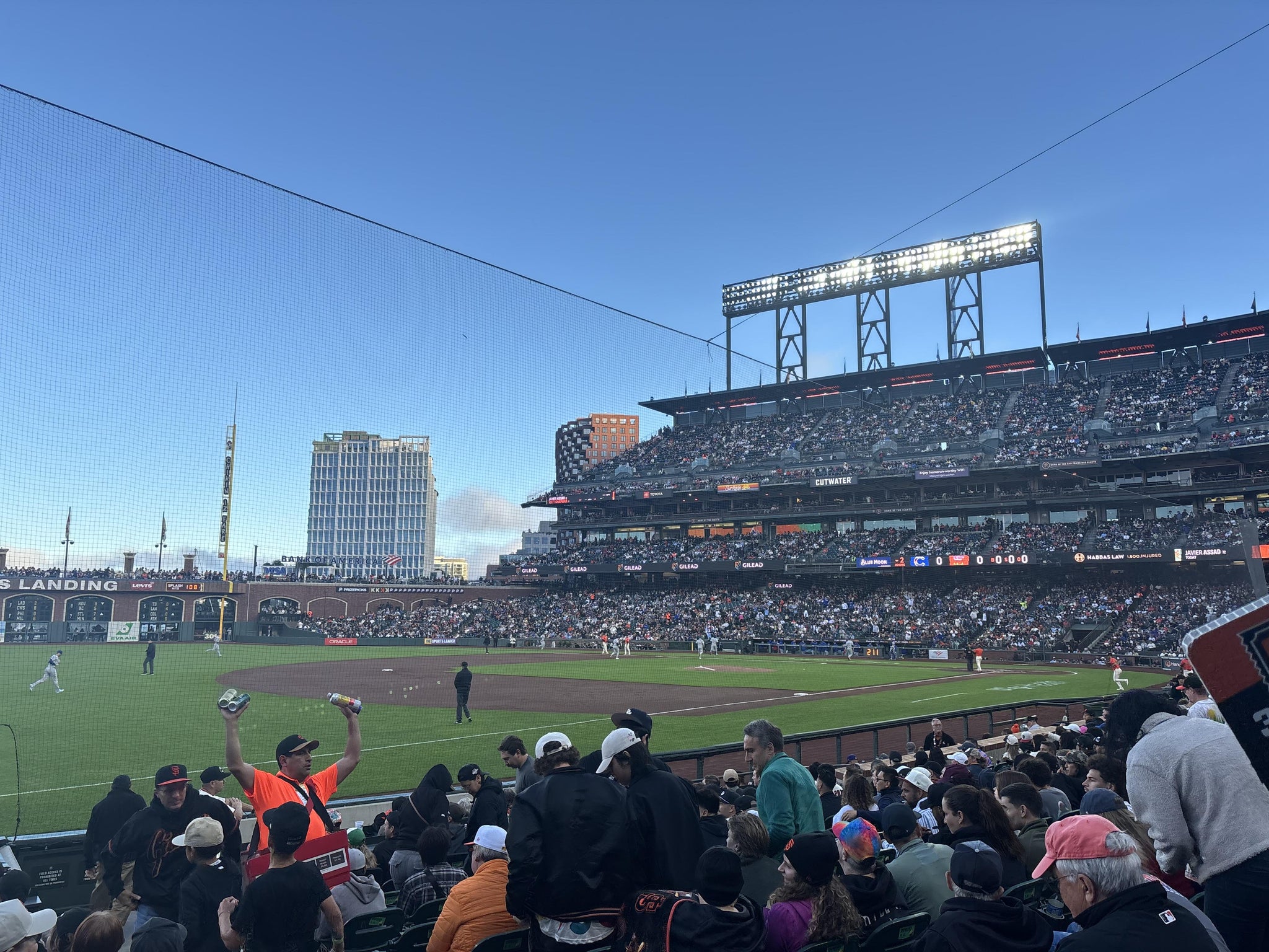Real Fan View taken from Lower Box 128 at Oracle Park by Matthew S