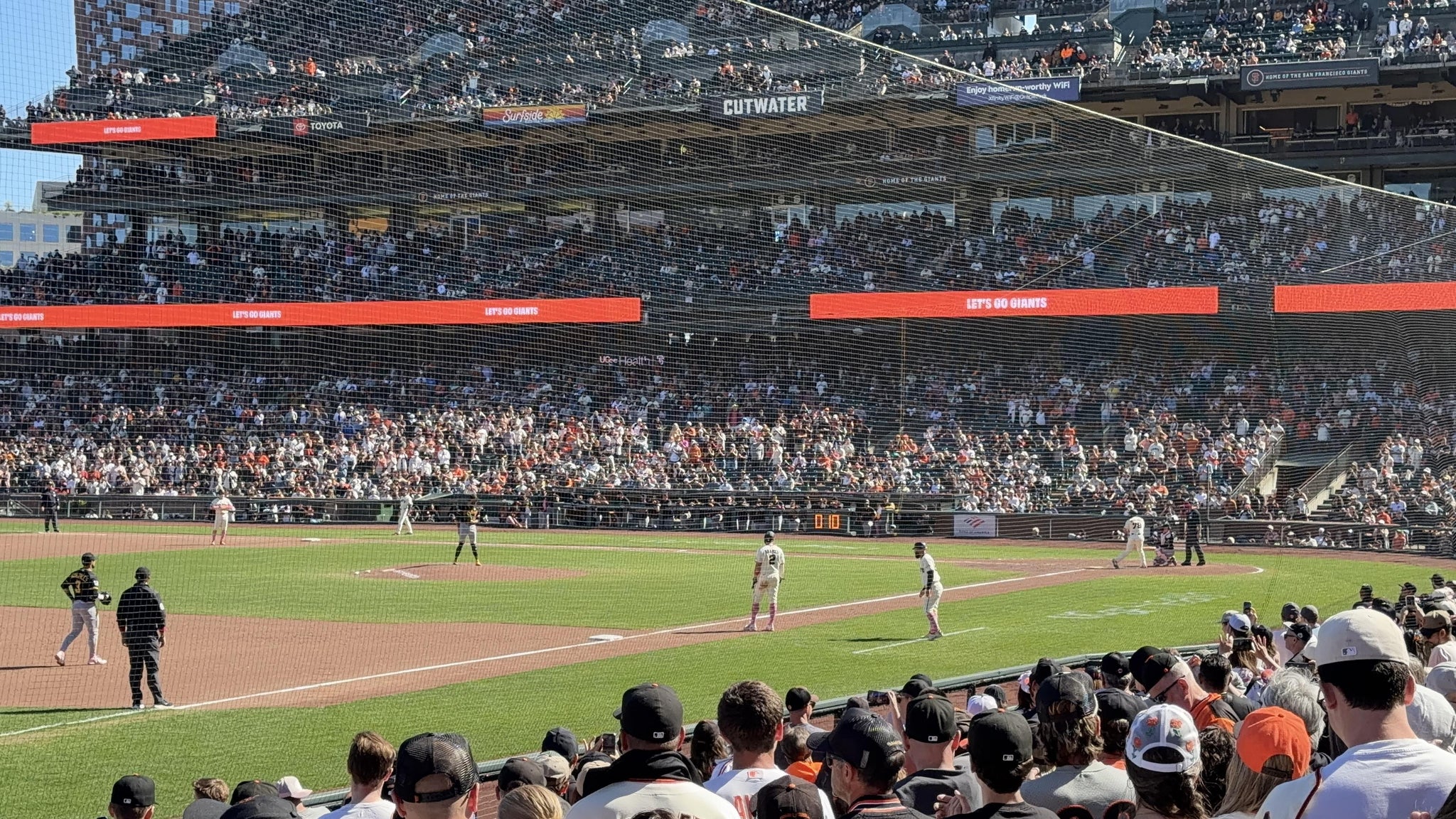 Real Fan View taken from Lower Box 128 at Oracle Park by Jeremy P