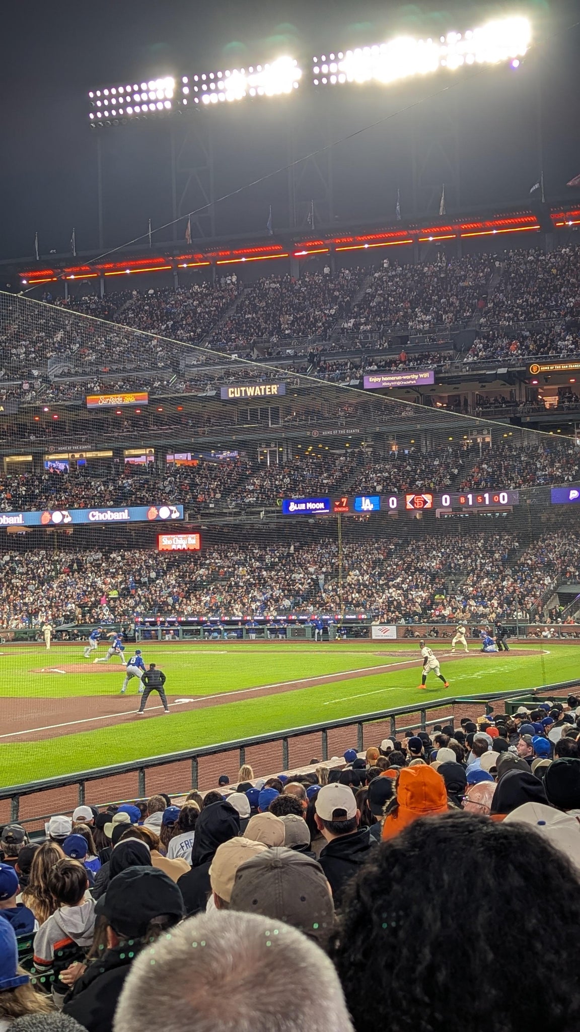 Real Fan View taken from Lower Box 128 at Oracle Park by Michelle a P
