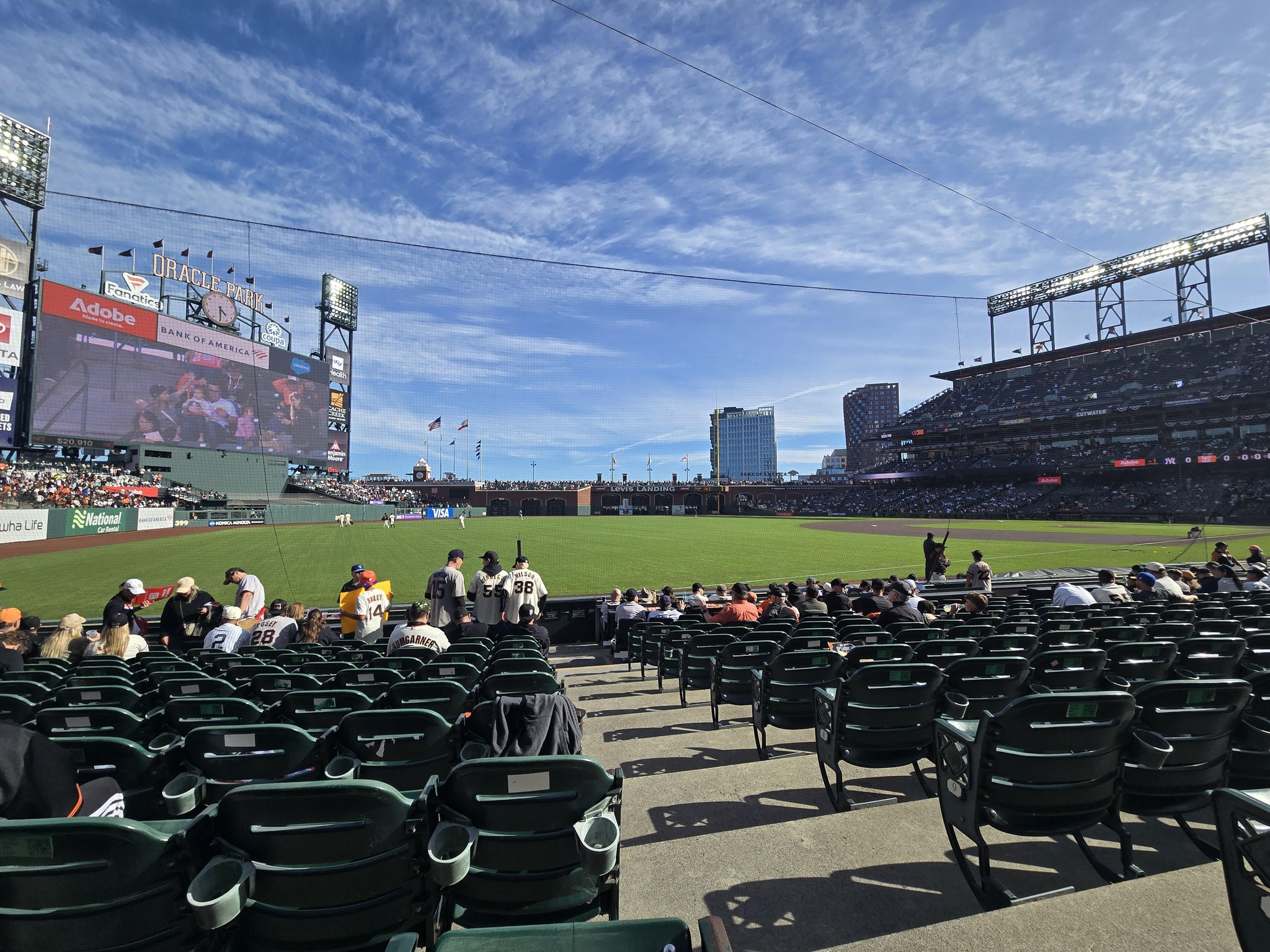 Real Fan View taken from Lower Box 130 at Oracle Park by Carla M