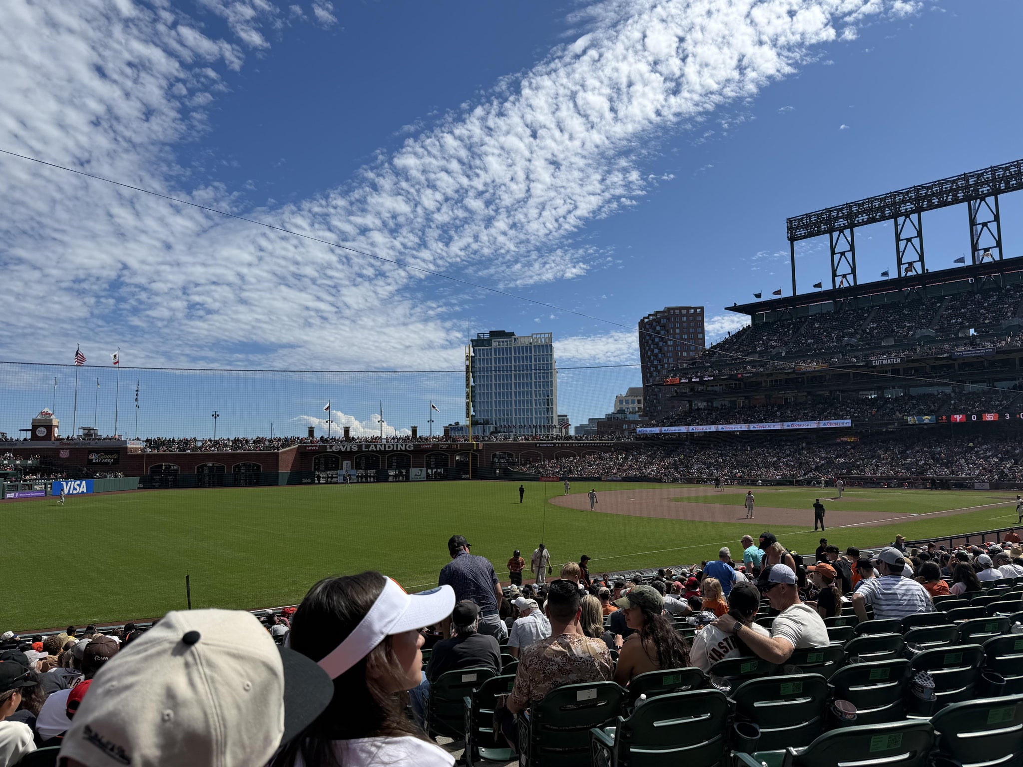 Real Fan View taken from Lower Box 130 at Oracle Park by Osvaldo G
