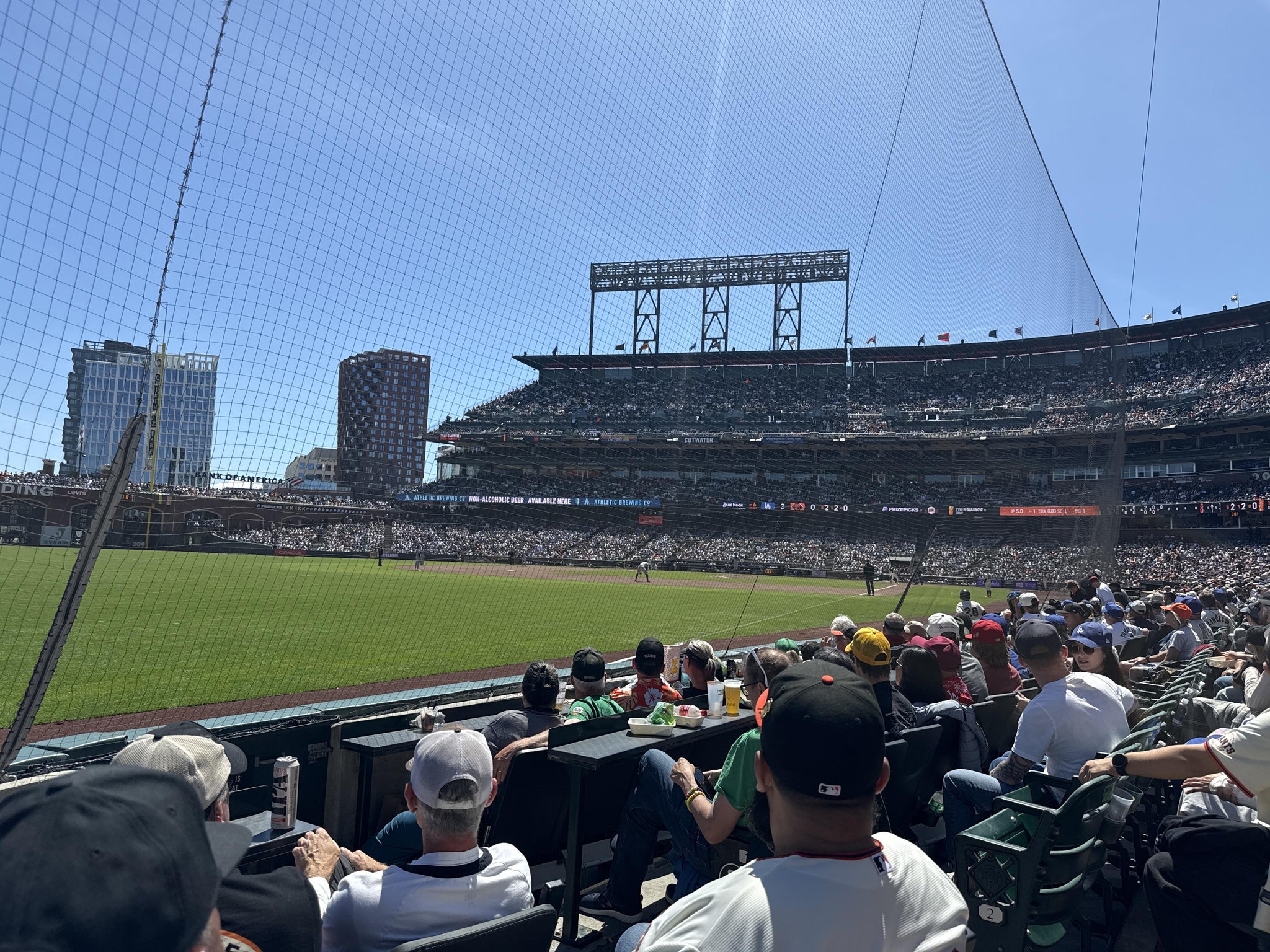 Real Fan View taken from Lower Box 131 at Oracle Park by Matthew S
