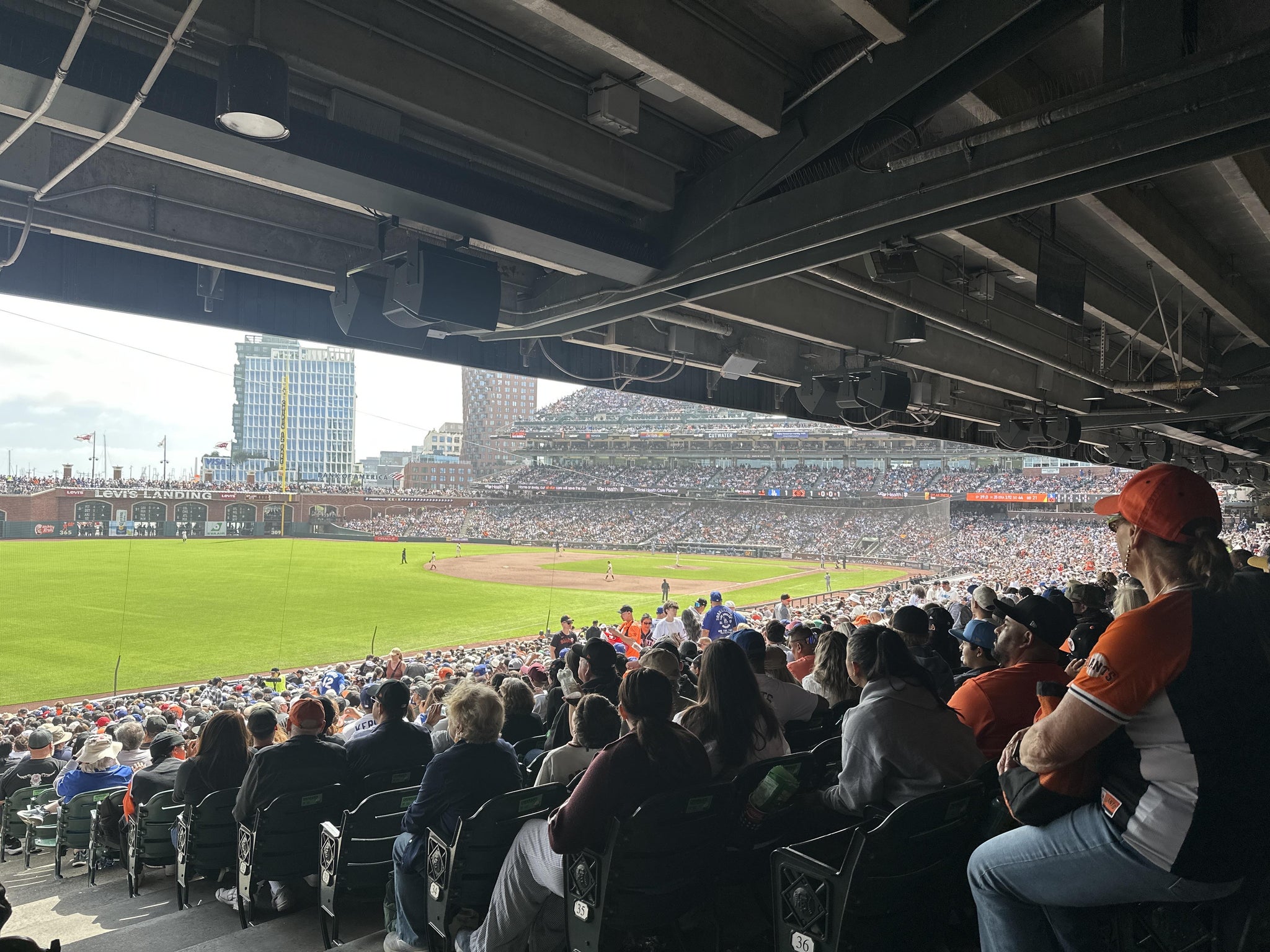 Real Fan View taken from Lower Box 132 at Oracle Park by Tota M