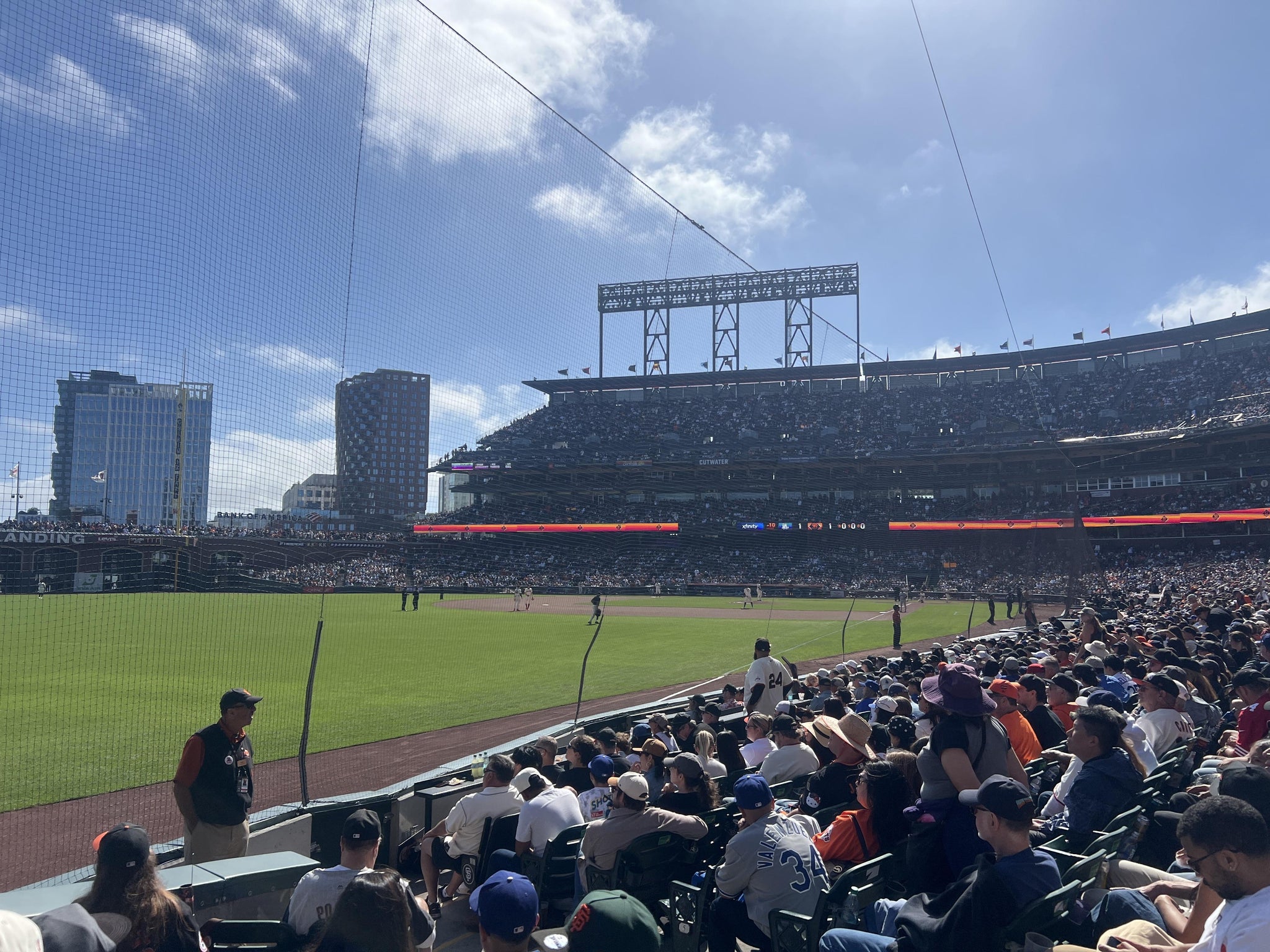 Real Fan View taken from Lower Box 135 at Oracle Park by Jacquelyn V