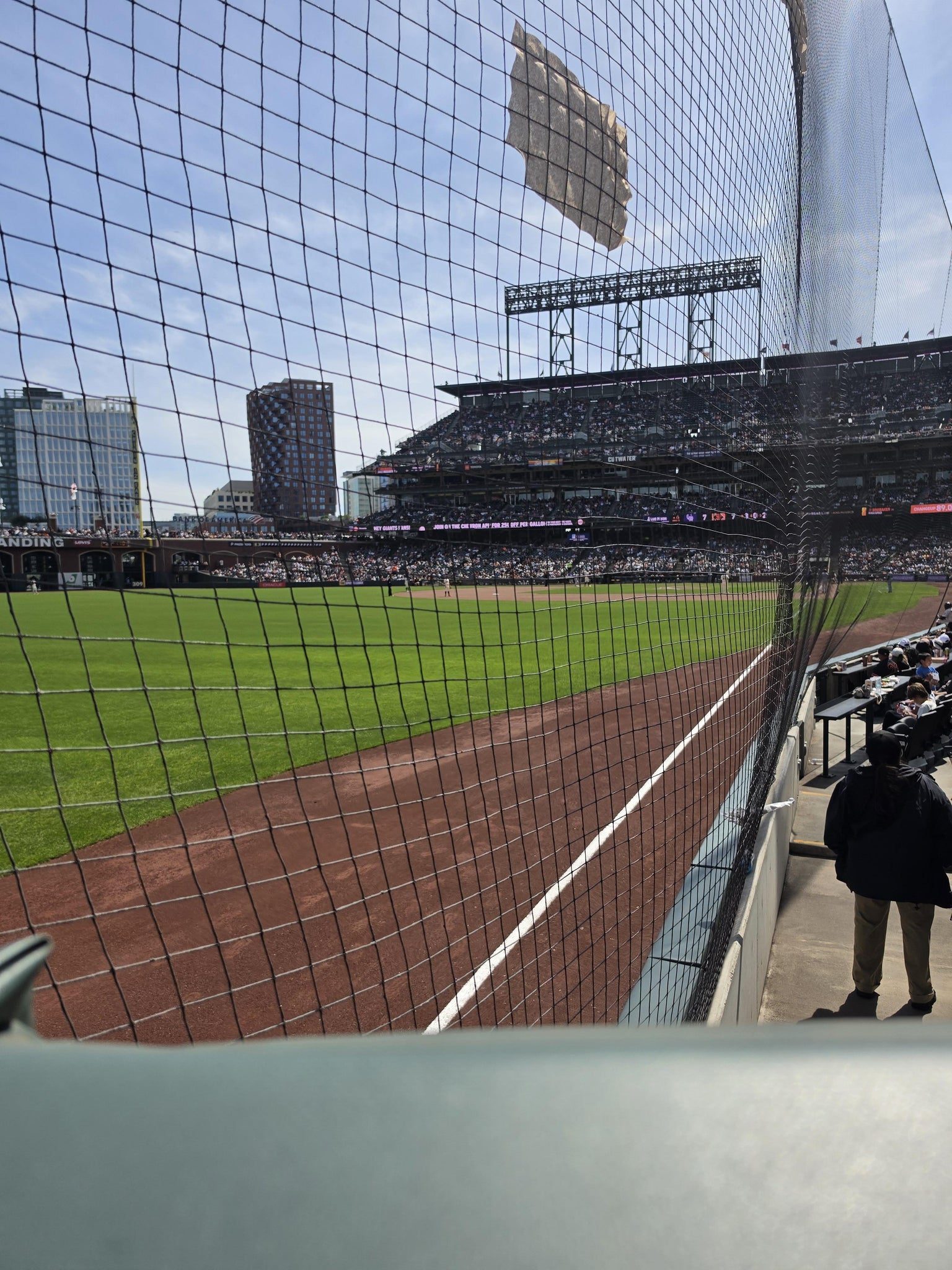 Real Fan View taken from Lower Box 135 at Oracle Park by Matthew P