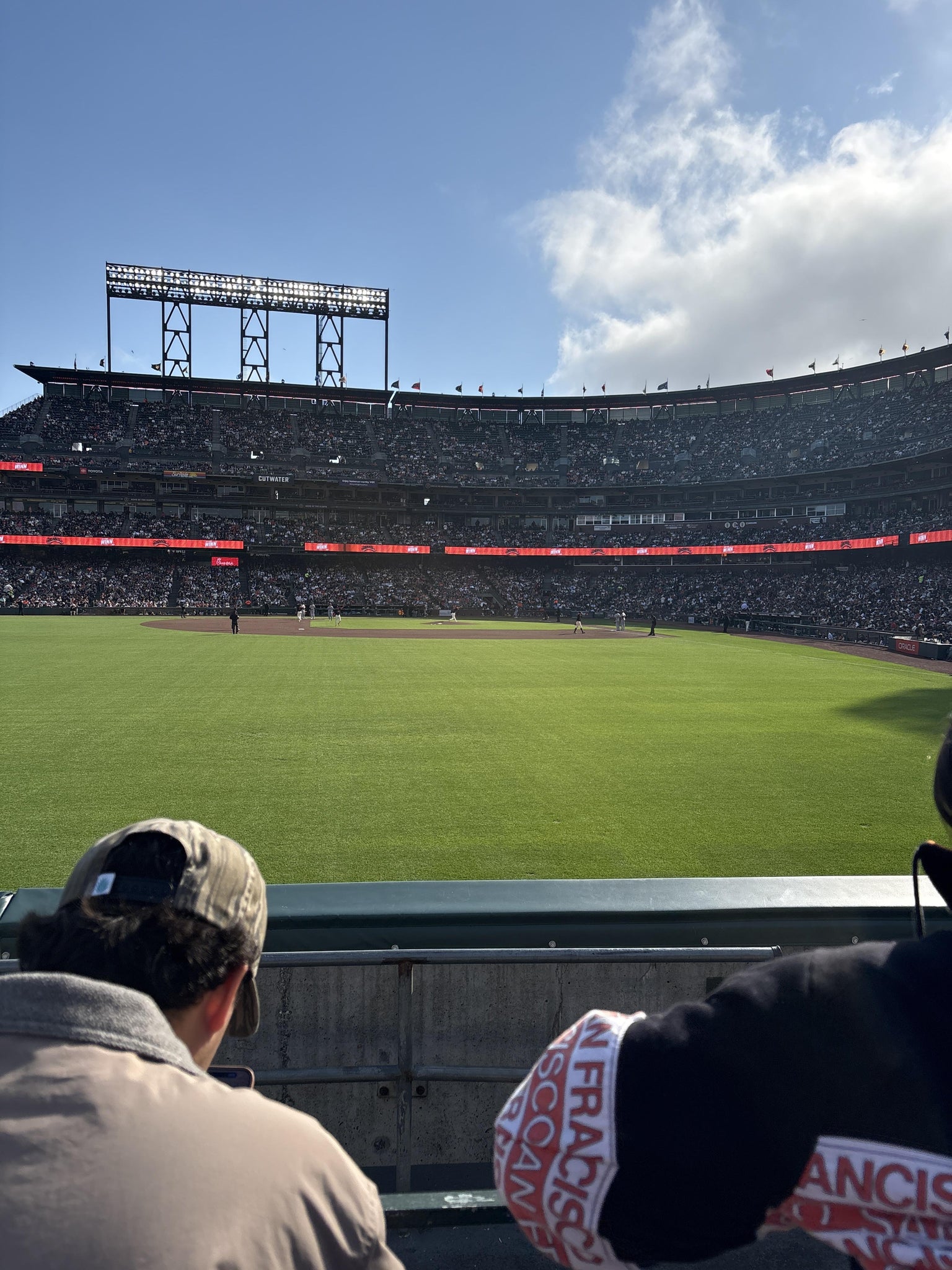 Real Fan View taken from Premium Bleachers 138 at Oracle Park by Alana H