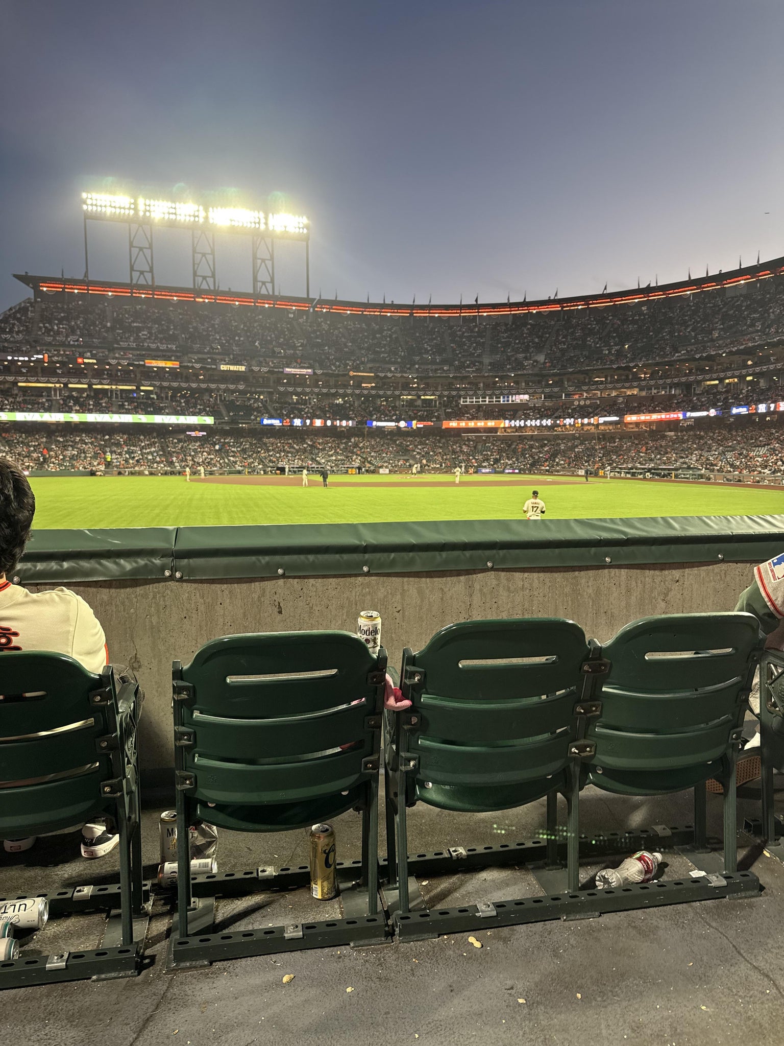 Real Fan View taken from Premium Bleachers 139 at Oracle Park by Derrick L