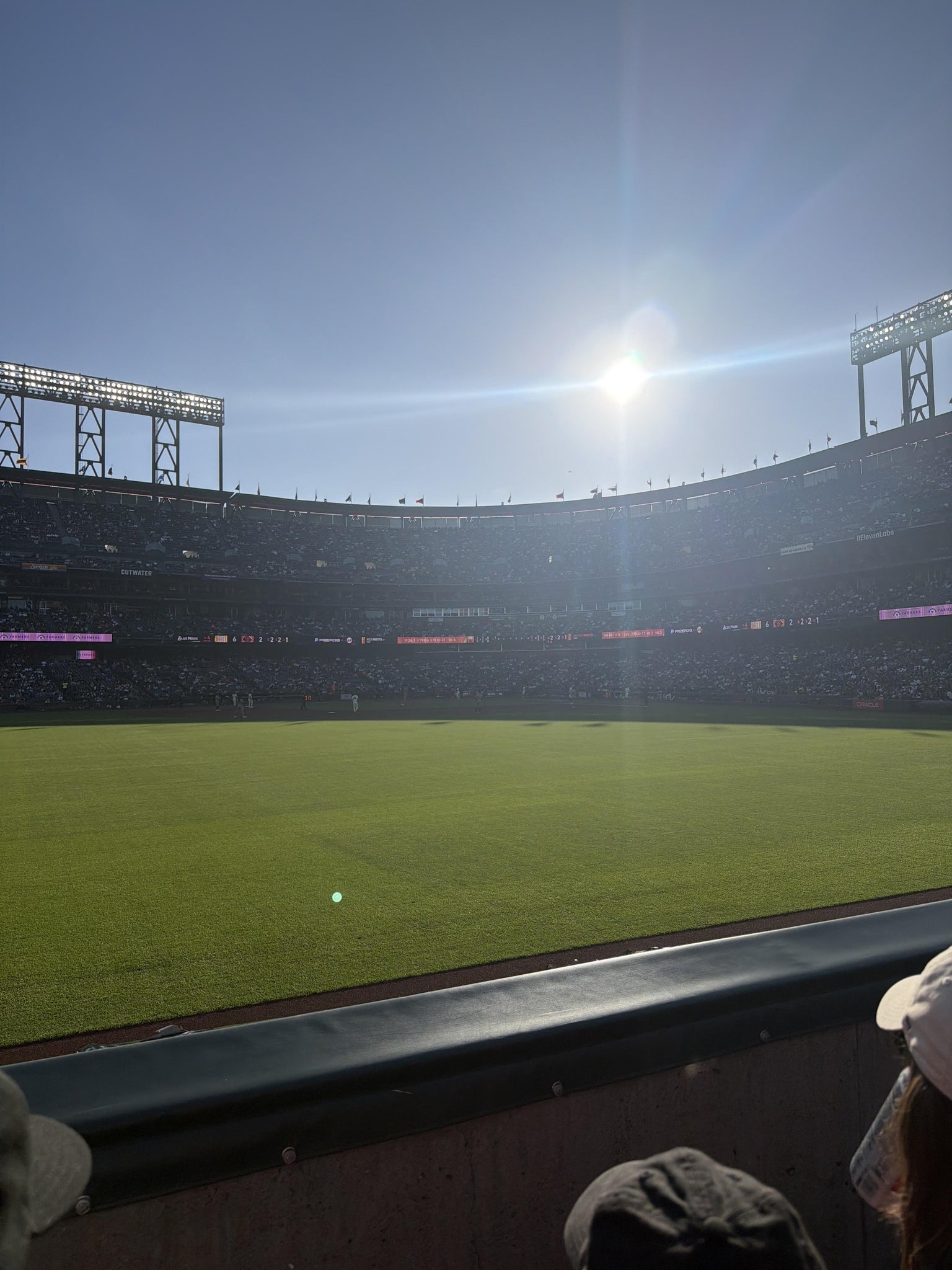 Real Fan View taken from Premium Bleachers 140 at Oracle Park by Elizabeth S
