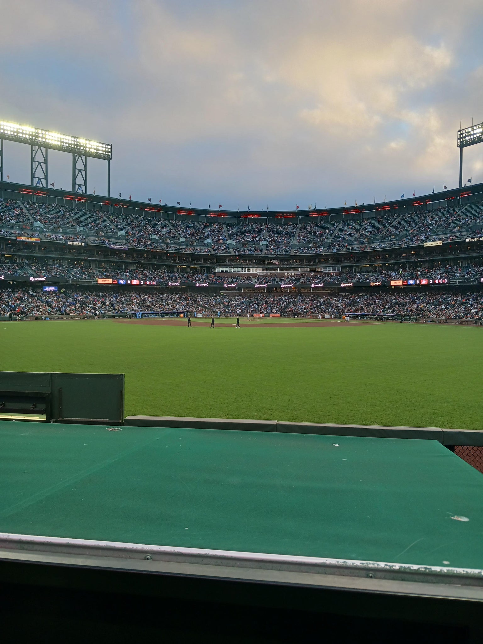Real Fan View taken from Premium Bleachers 142 at Oracle Park by Patricia F