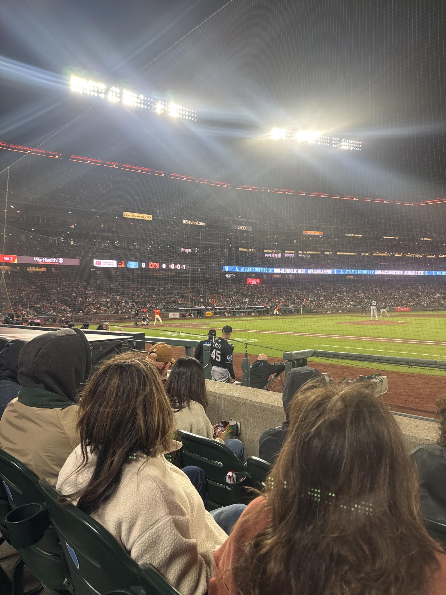 Real Fan View taken from Premium Field Club 107 at Oracle Park by Breanne B
