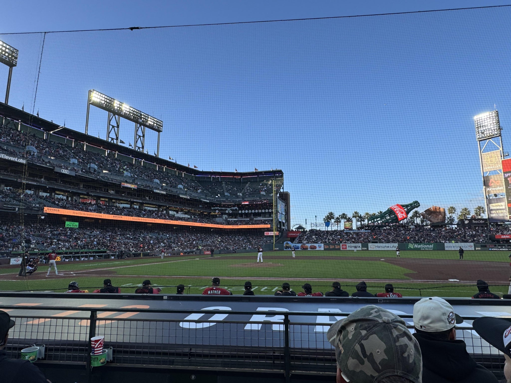 Real Fan View taken from Premium Field Club 108 at Oracle Park by Freddy R