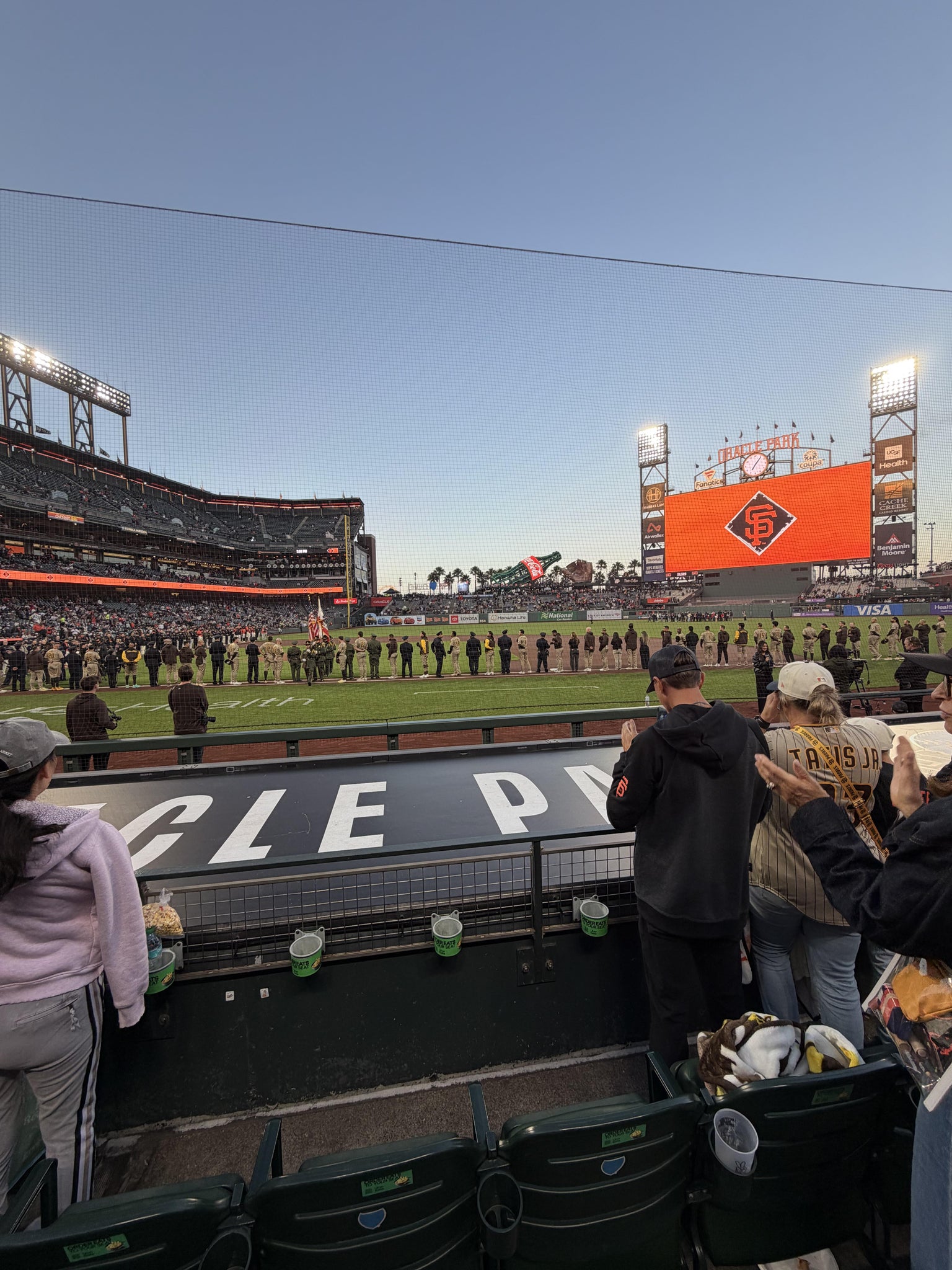 Real Fan View taken from Premium Field Club 108 at Oracle Park by Juan B