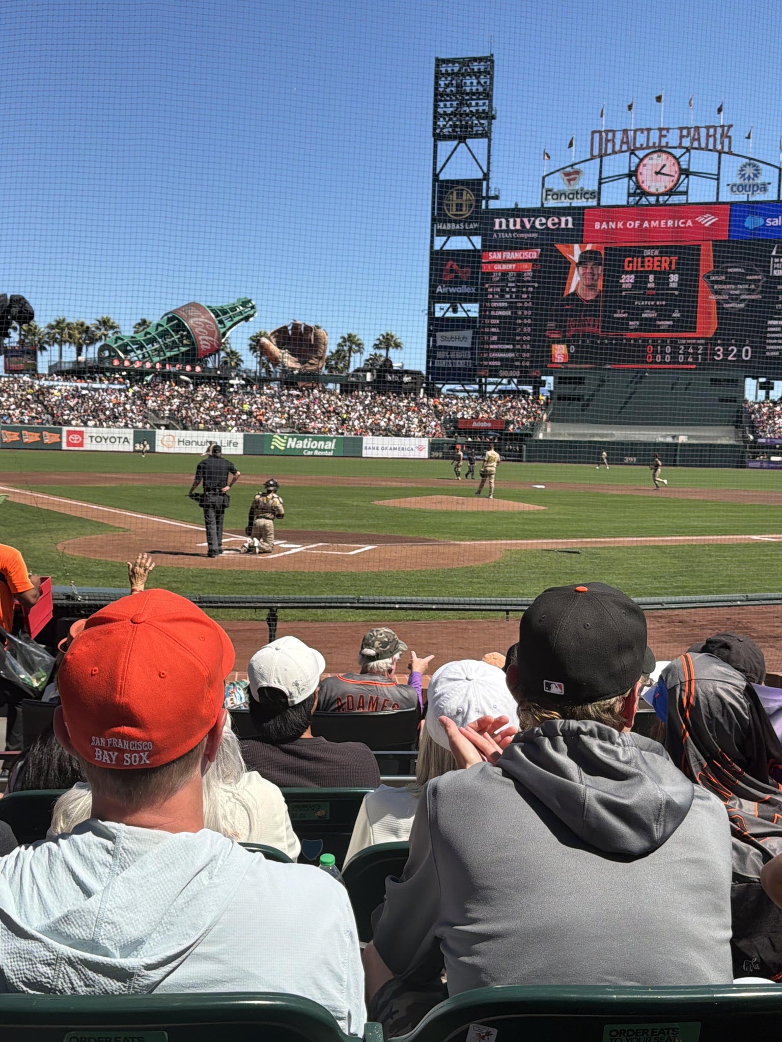 Real Fan View taken from Premium Field Club 113 at Oracle Park by Greg S