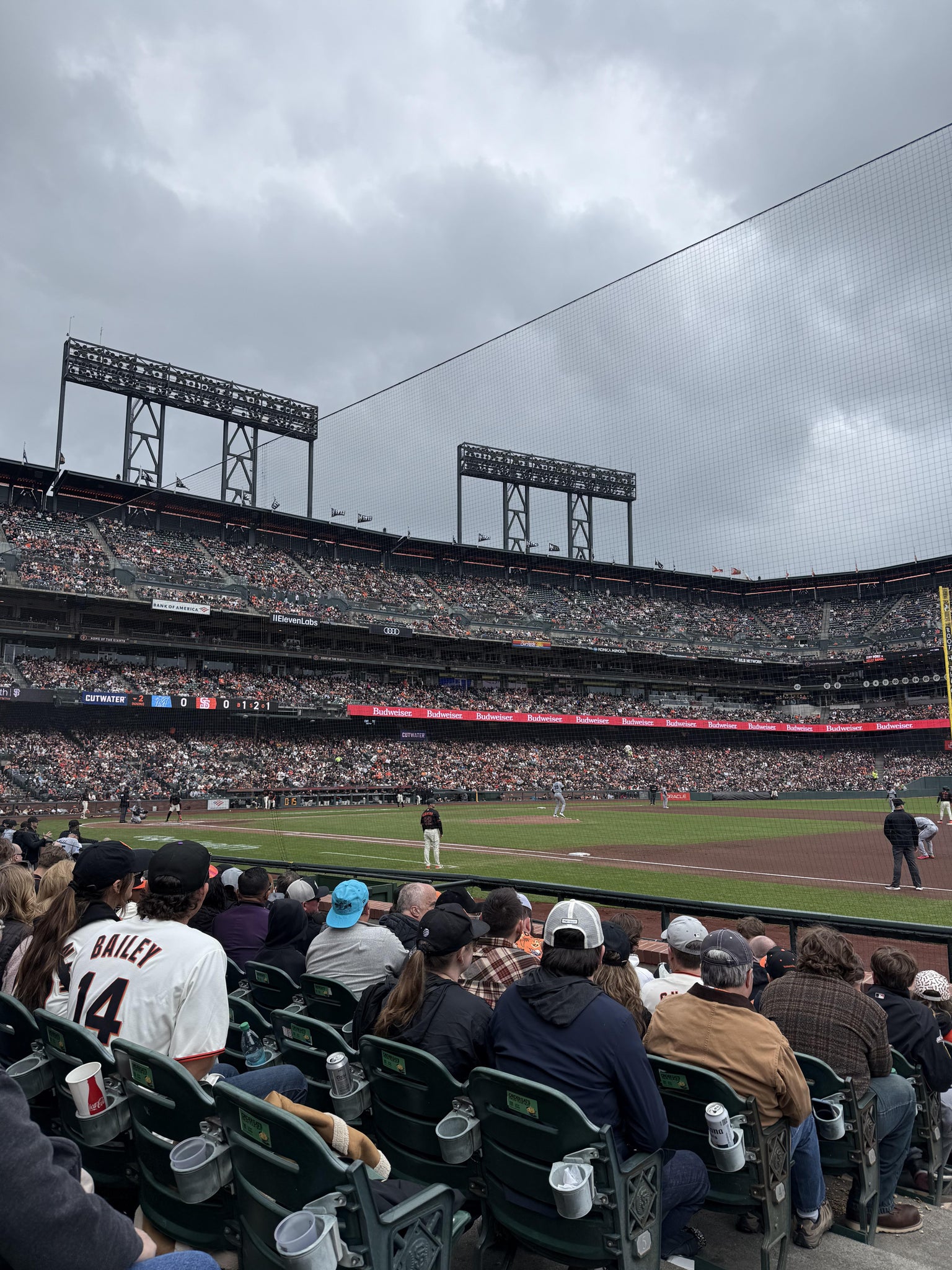 Real Fan View taken from Premium Lower Box 105 at Oracle Park by Itzel M