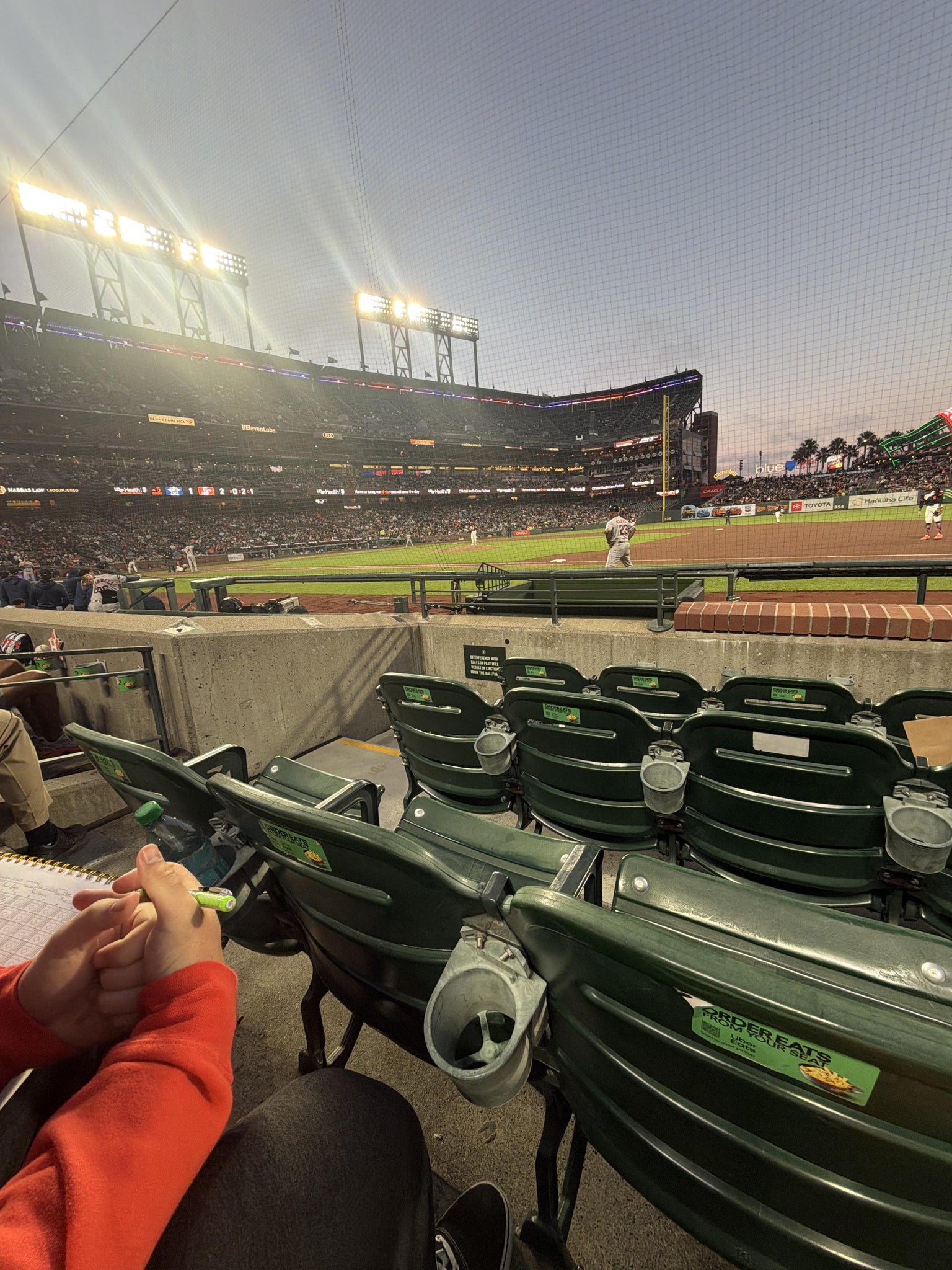 Real Fan View taken from Premium Lower Box 106 at Oracle Park by Destinee G