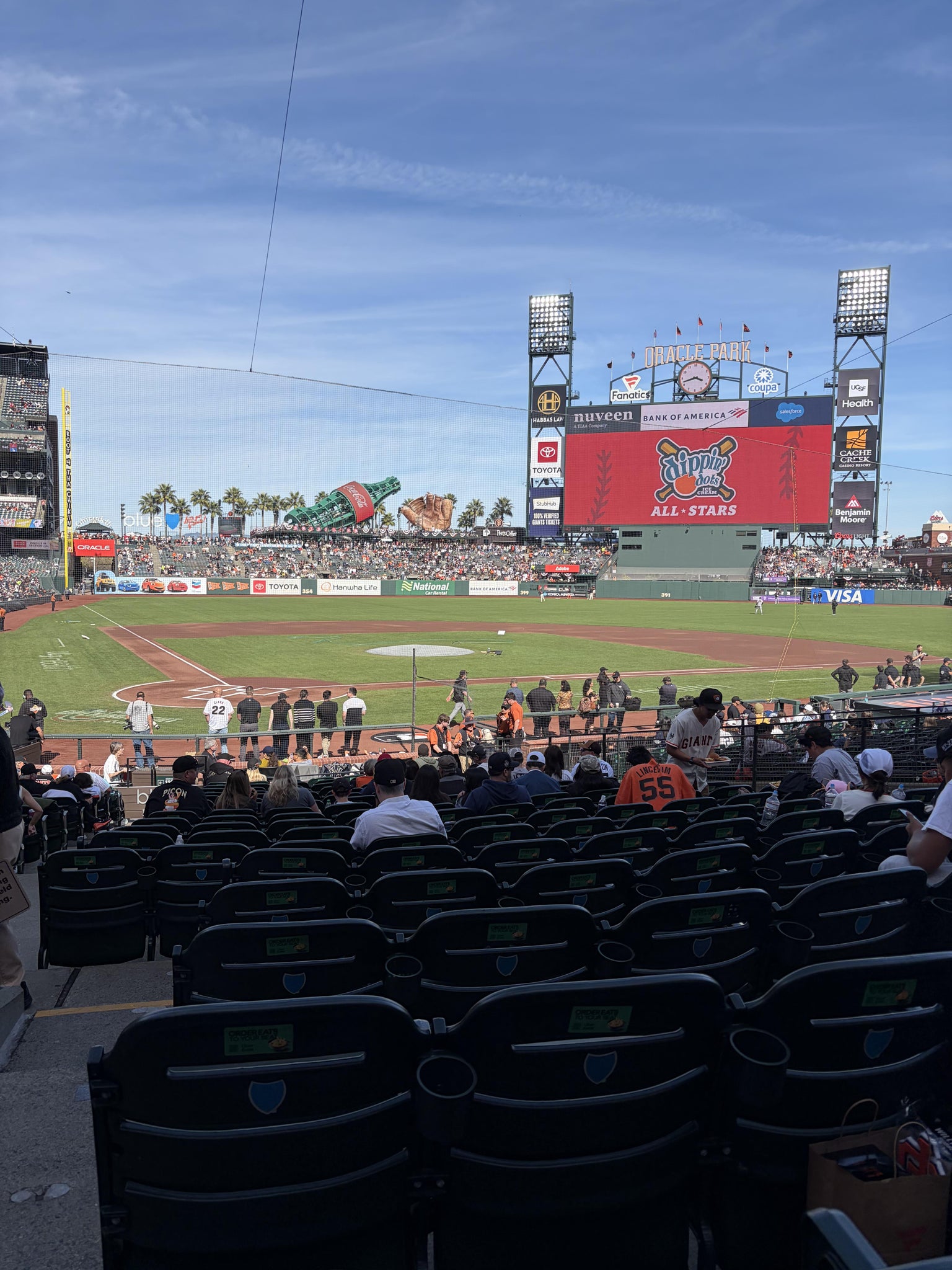 Real Fan View taken from Premium Lower Box 112 at Oracle Park by Alisande C