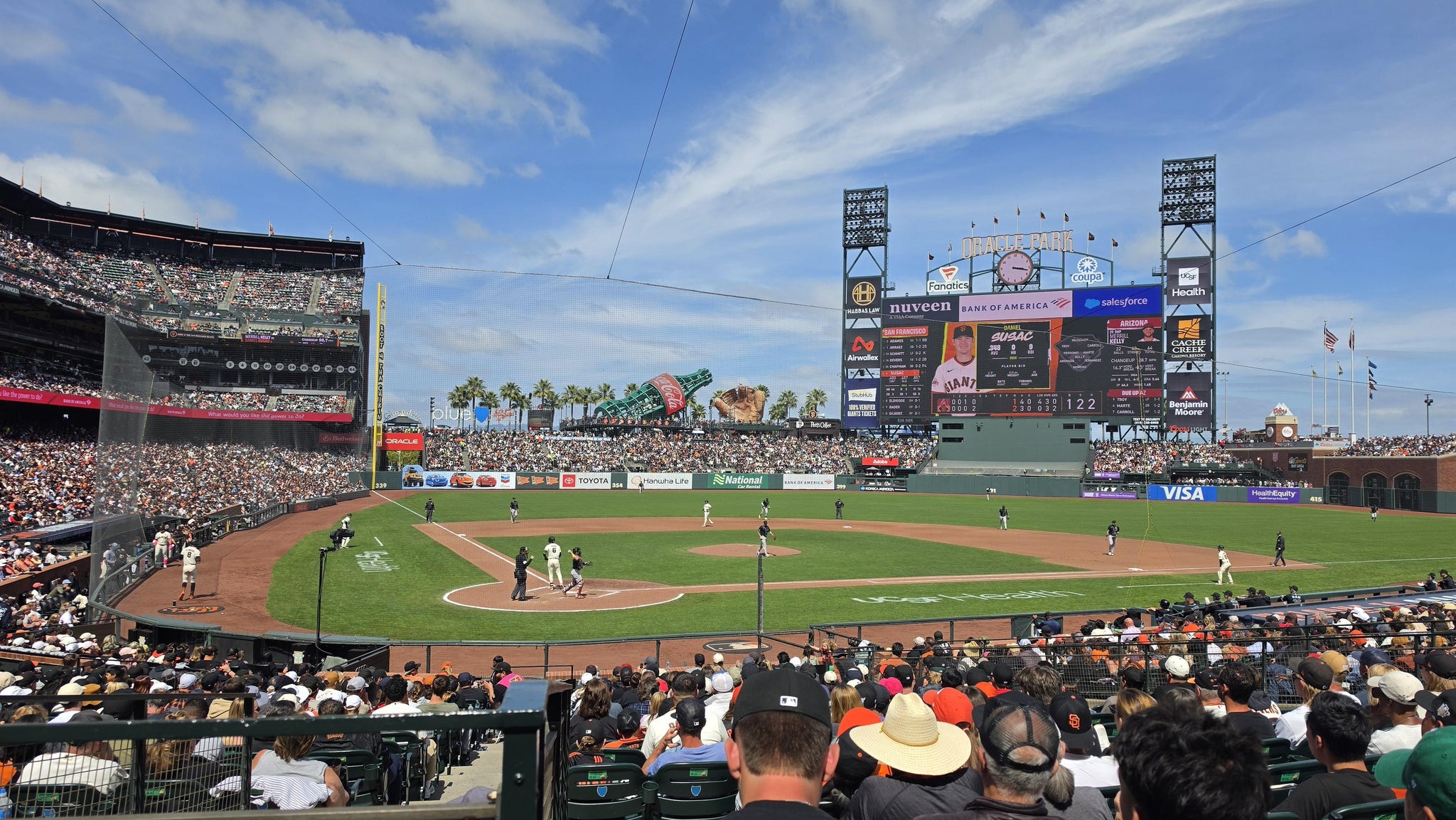 Real Fan View taken from Premium Lower Box 112 at Oracle Park by Mike D