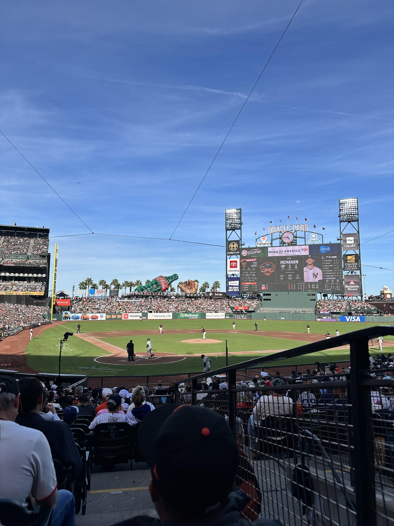 Real Fan View taken from Premium Lower Box 113 at Oracle Park by Olivia A