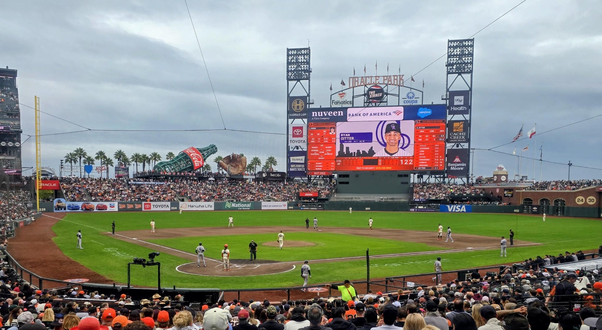 Real Fan View taken from Premium Lower Box 114 at Oracle Park by Tony L