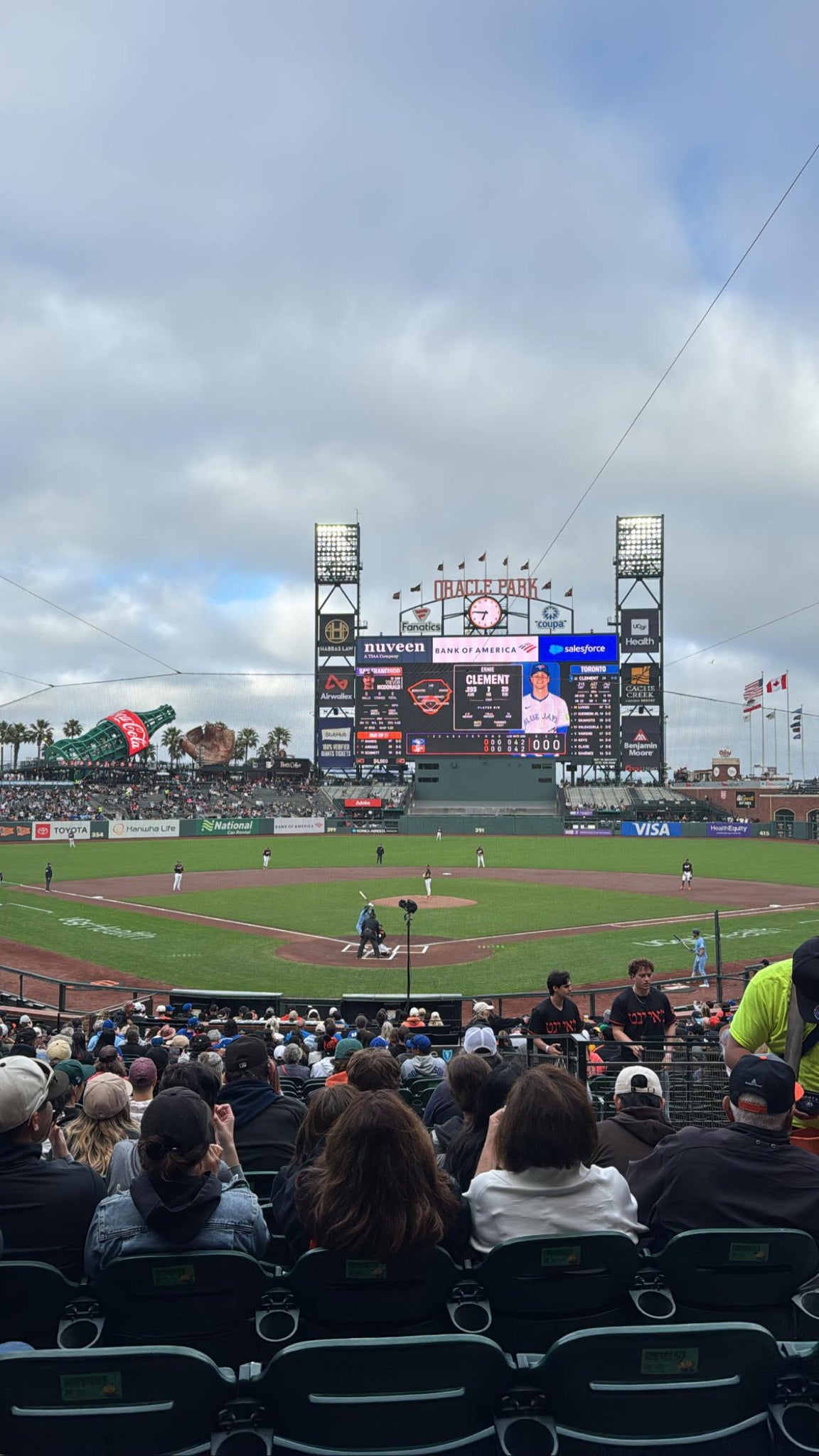 Real Fan View taken from Premium Lower Box 115 at Oracle Park by Leela A